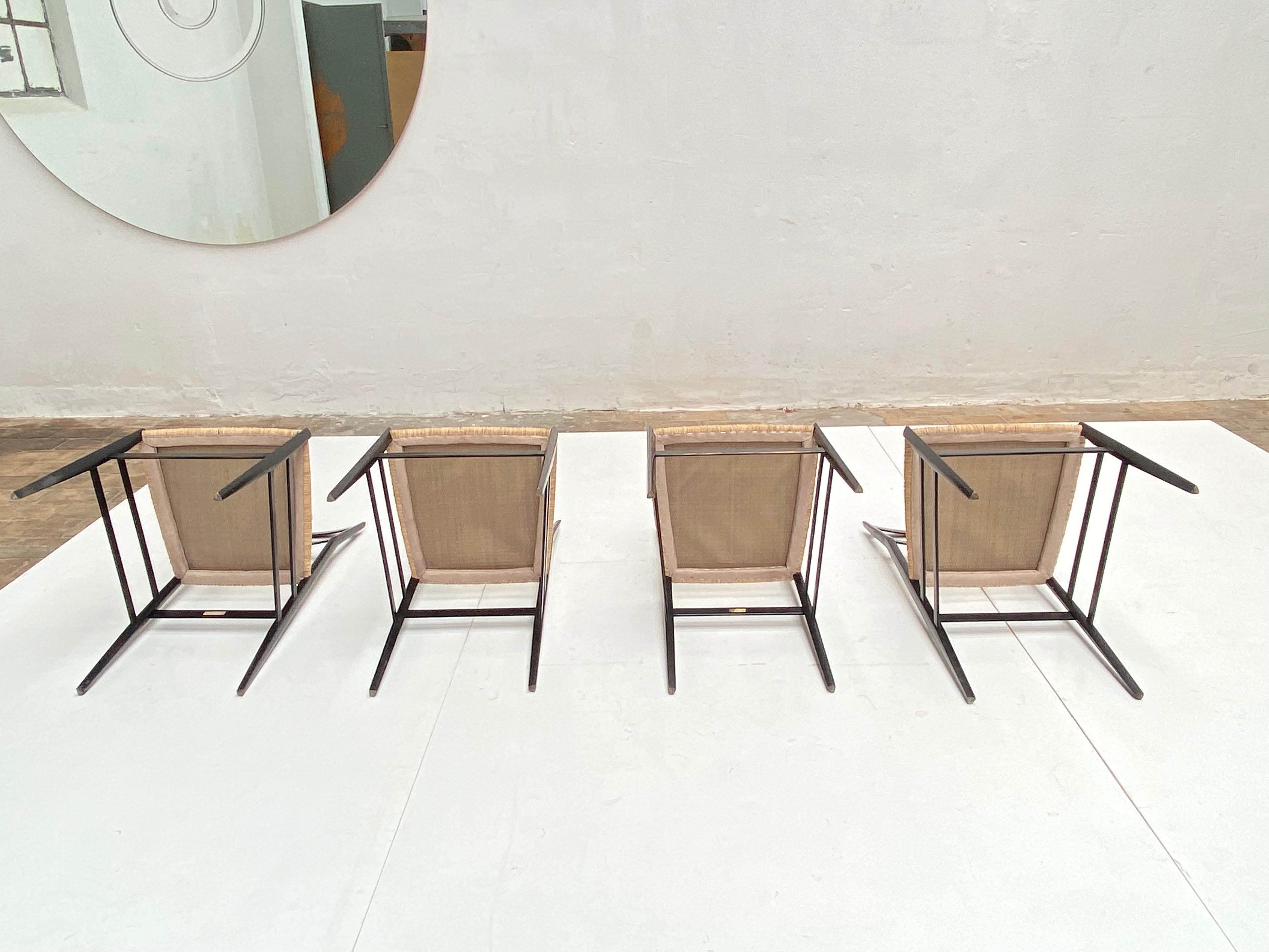 4 Early Superleggera Chairs by Gio Ponti for Cassina Italy 1955 9