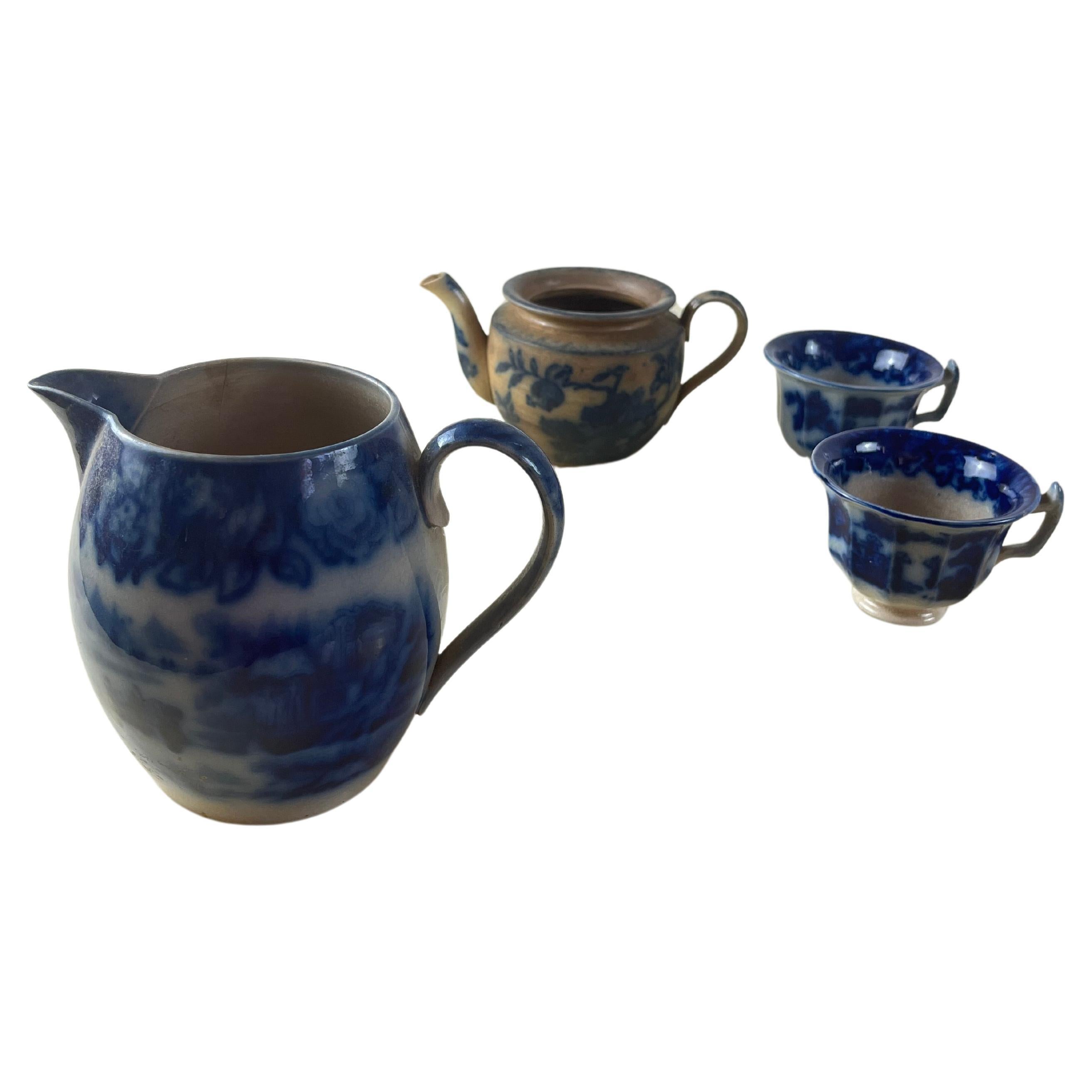 4 English Pottery Items  1930s For Sale