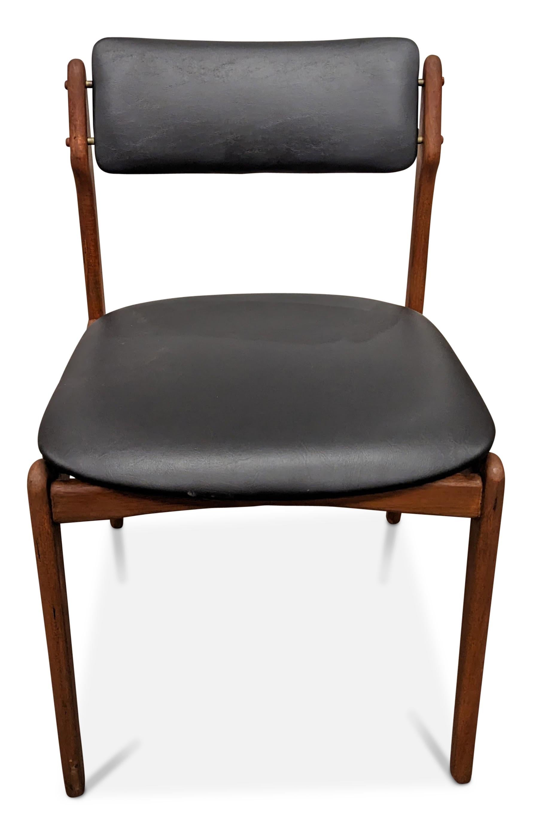4 Erik Buch Model 49a Teak Dining Chairs, 022354 Vintage Danish Midcentury 2