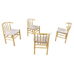 4 Erik Ole Jørgensen J-151 Chairs , 1970s