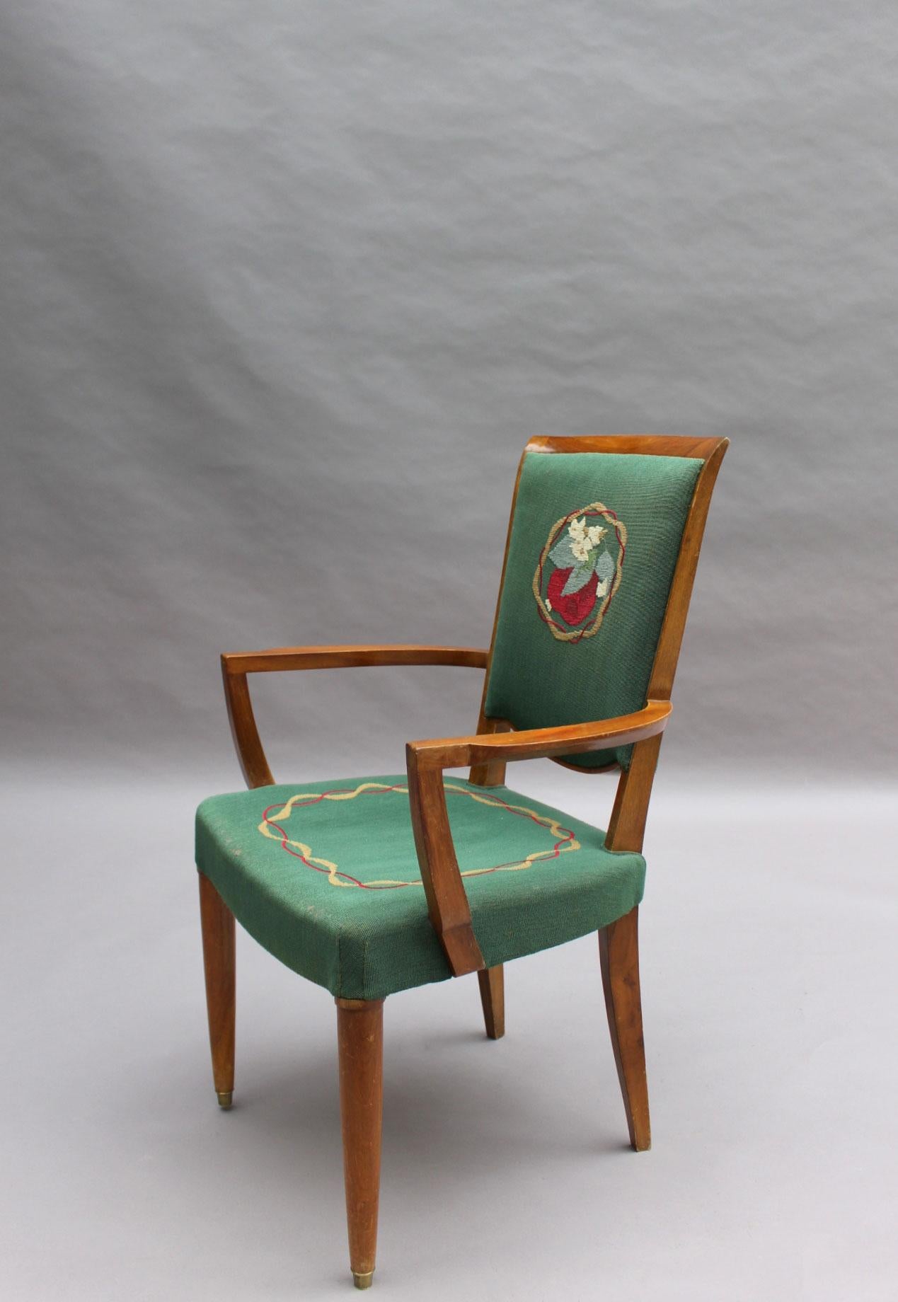4 Fine French Art Deco Armchairs by Jules Leleu (2 on hold) For Sale 2