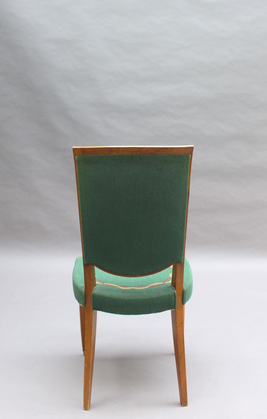 4 chaises de salle à manger Art Déco françaises par Jules Leleu (2 fauteuils disponibles) 3