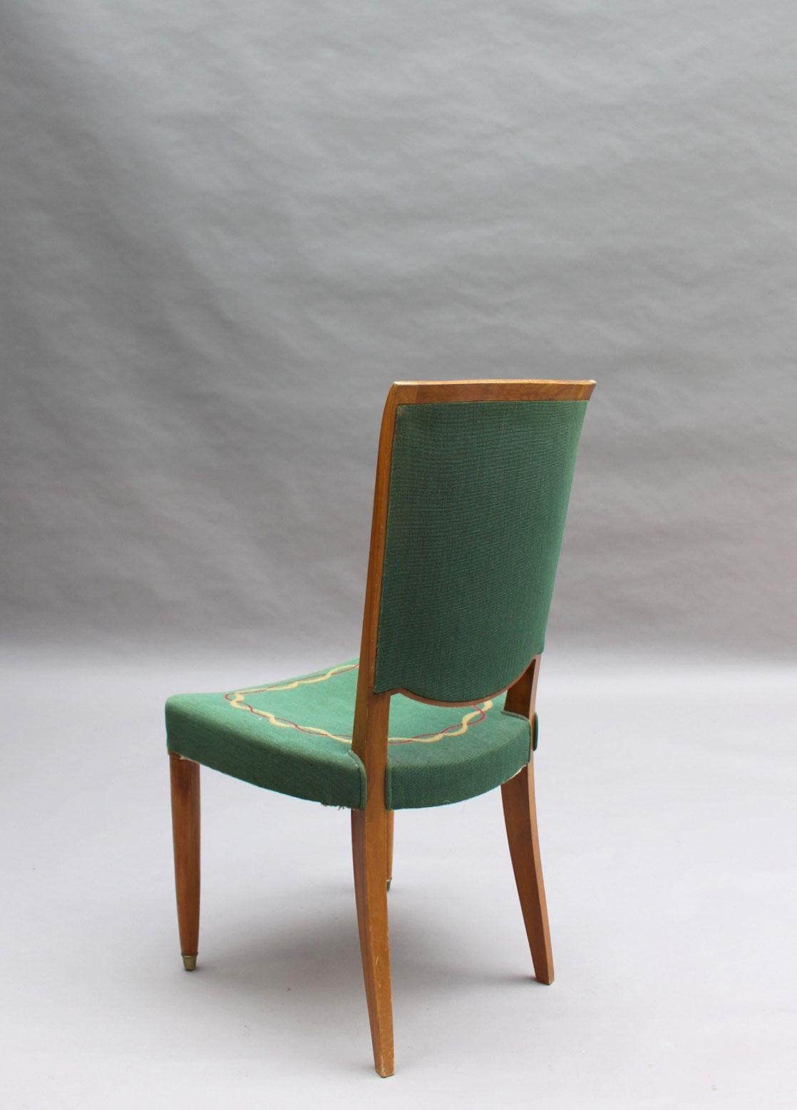 4 chaises de salle à manger Art Déco françaises par Jules Leleu (2 fauteuils disponibles) 2