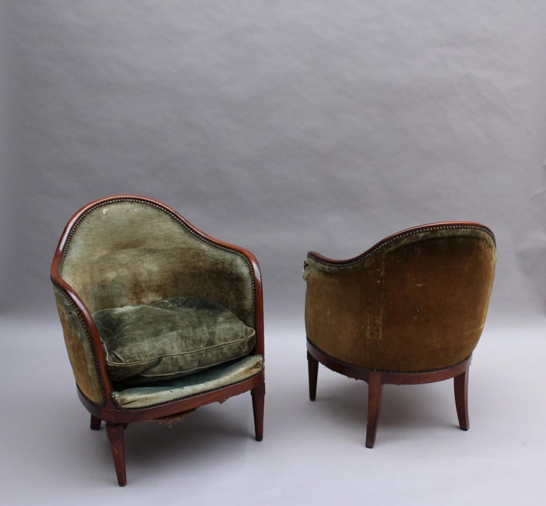 2 Fine French Art Deco Mahogany Gondola Chairs at 1stDibs artist