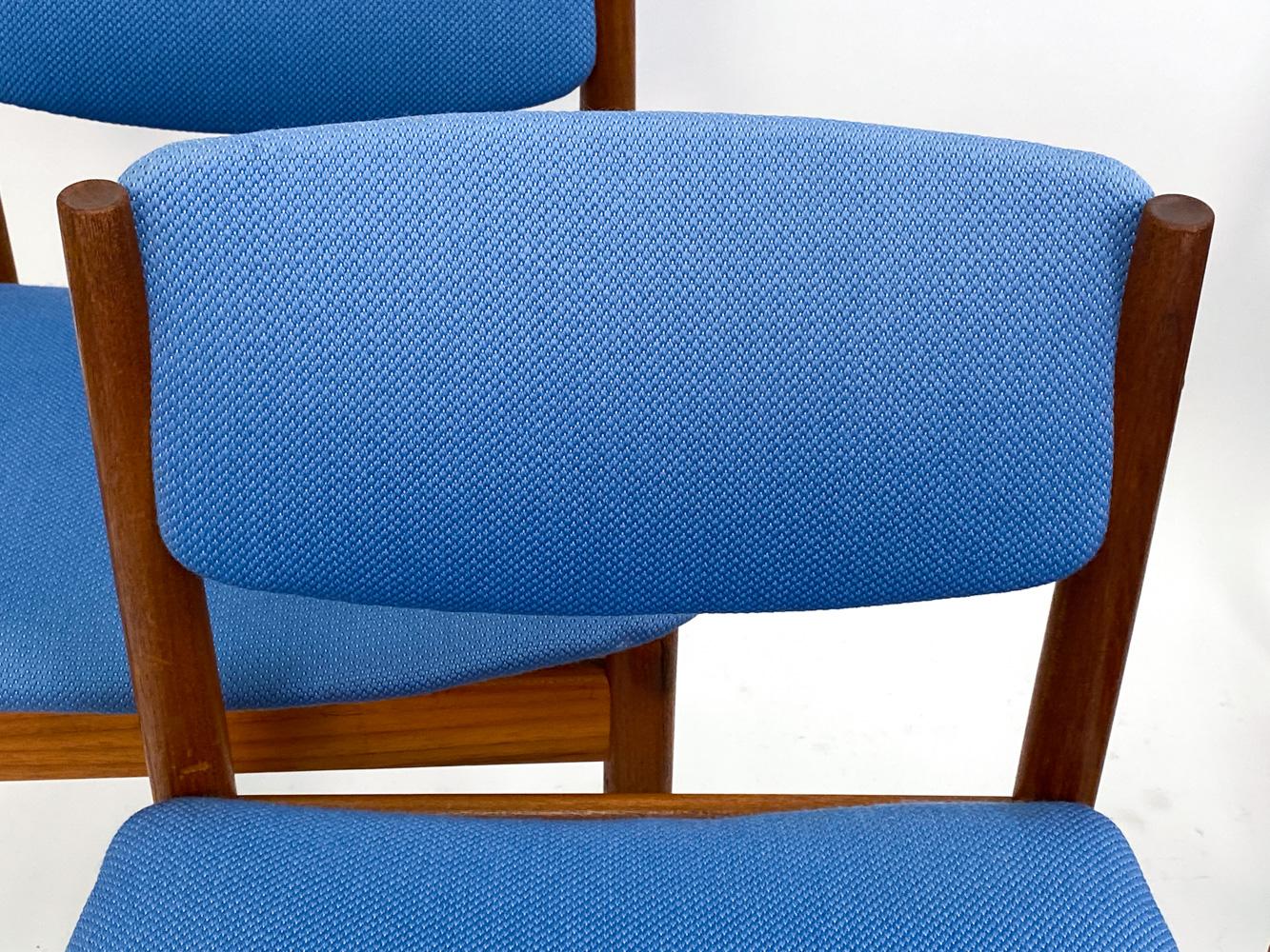 Danish (4) Finn Juhl for France & Son Teak Model 197 Chairs For Sale