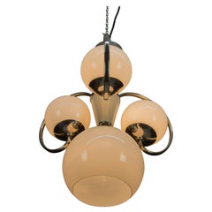 4-flamming Art Deco Chandelier, 1930s