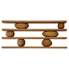 4 Floating Shelves 6 Sculptural Pebbles Rosa Morada, Sereno by Joel Escalona