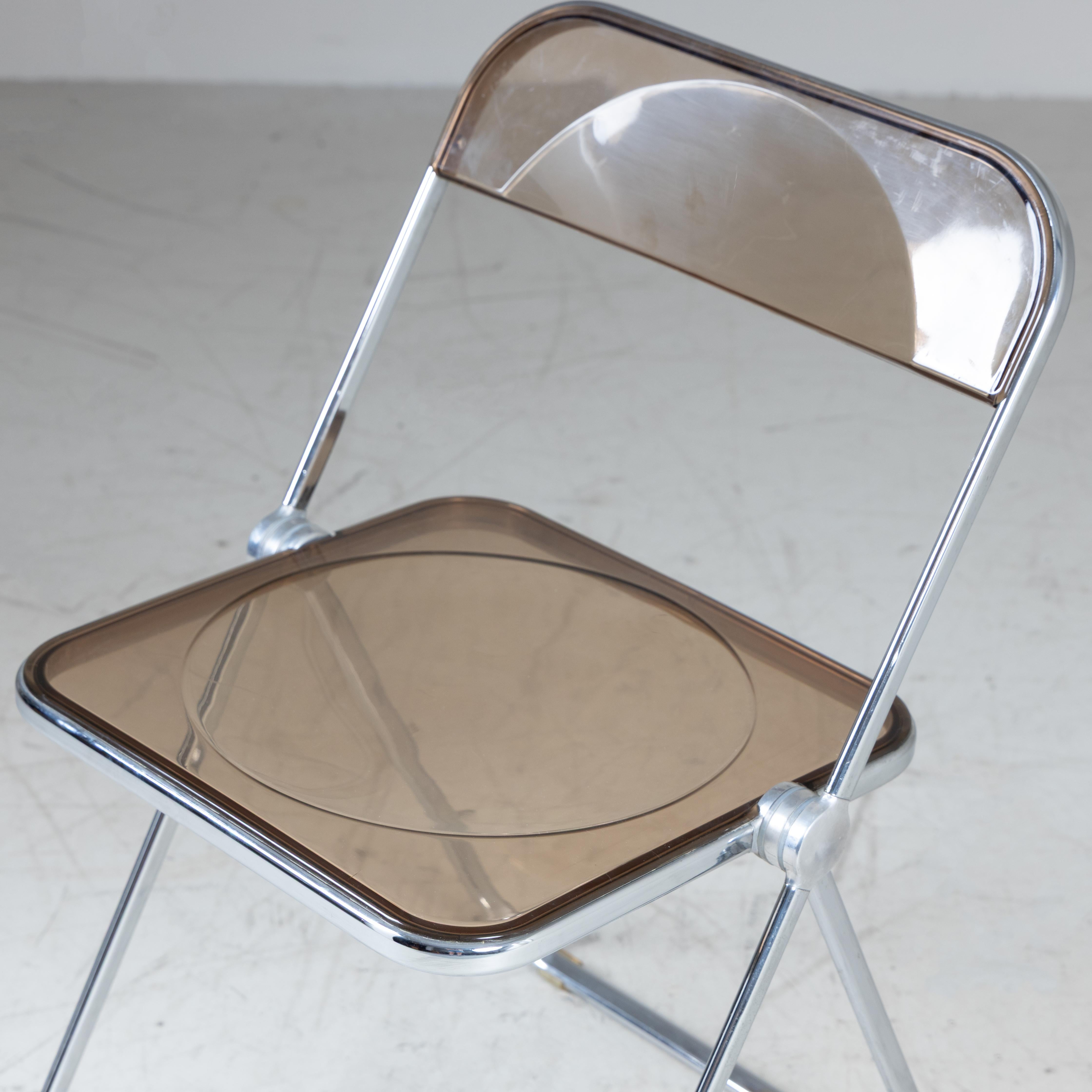 4 sillas plegables Plia, Giancarlo Piretti Anonima Castelli 1967 plástico en venta 7