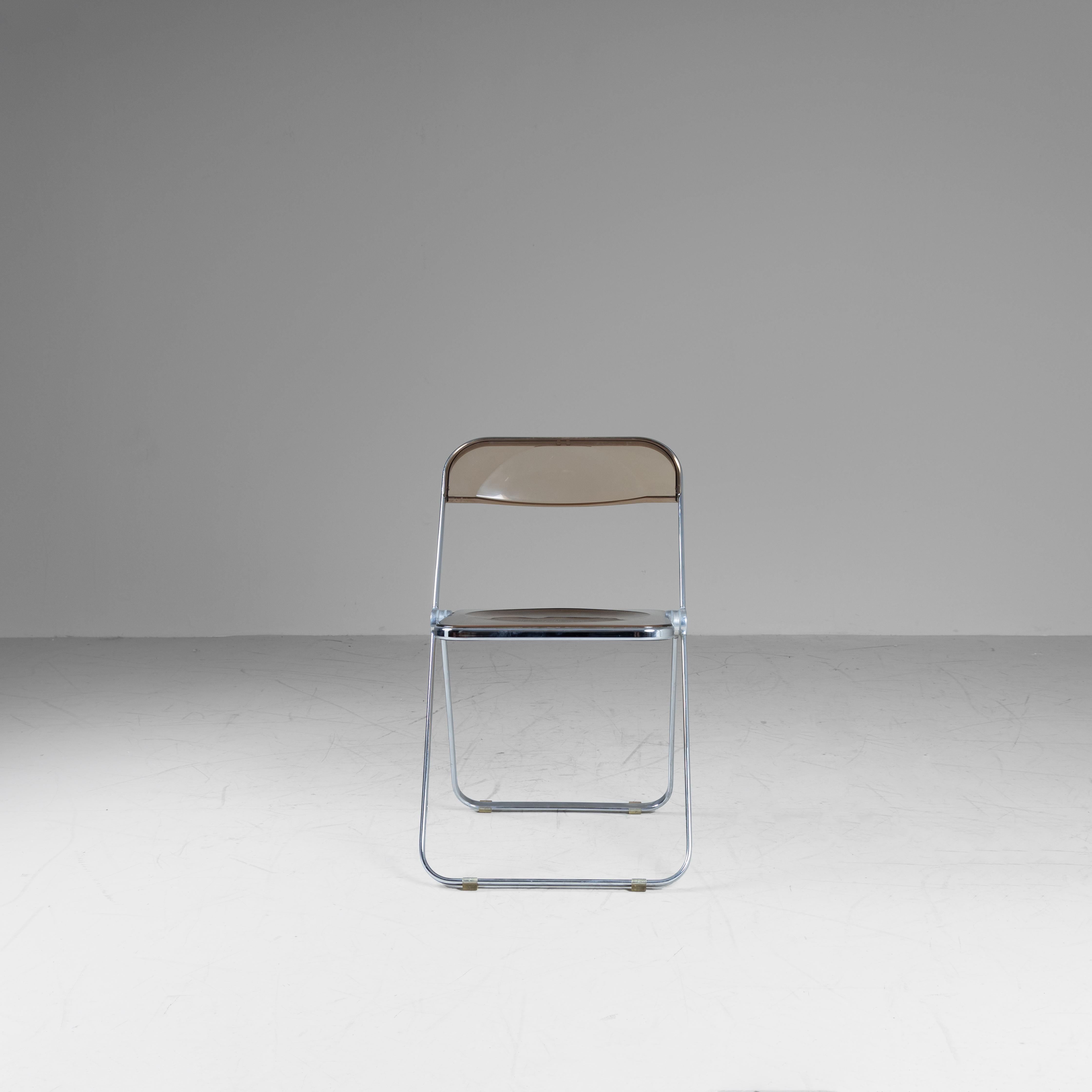 4 sillas plegables Plia, Giancarlo Piretti Anonima Castelli 1967 plástico Italian en venta
