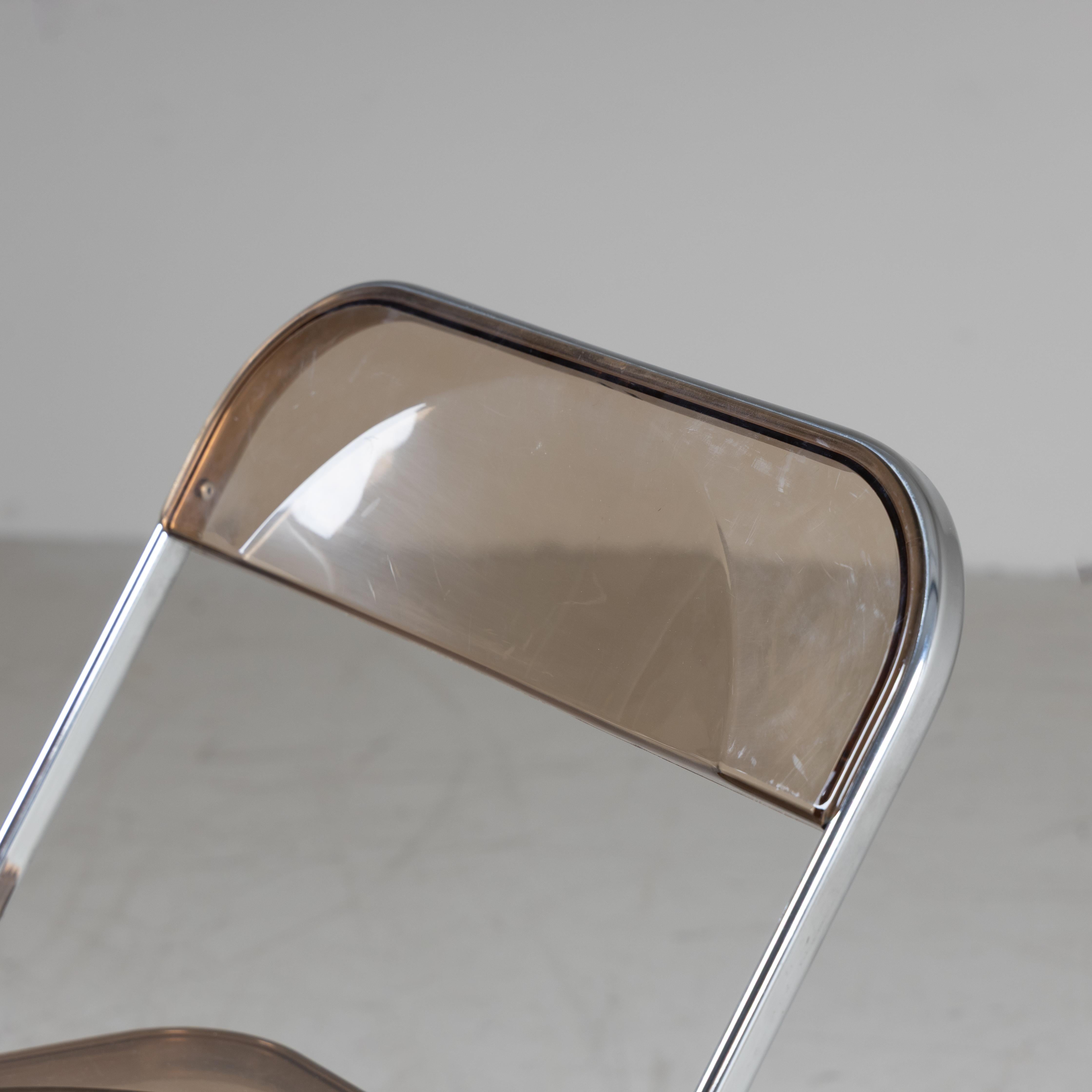4 sillas plegables Plia, Giancarlo Piretti Anonima Castelli 1967 plástico en venta 2