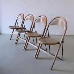 4 Folding Chairs by Uno Åhrén for Gemla, Sweden, 1930s
