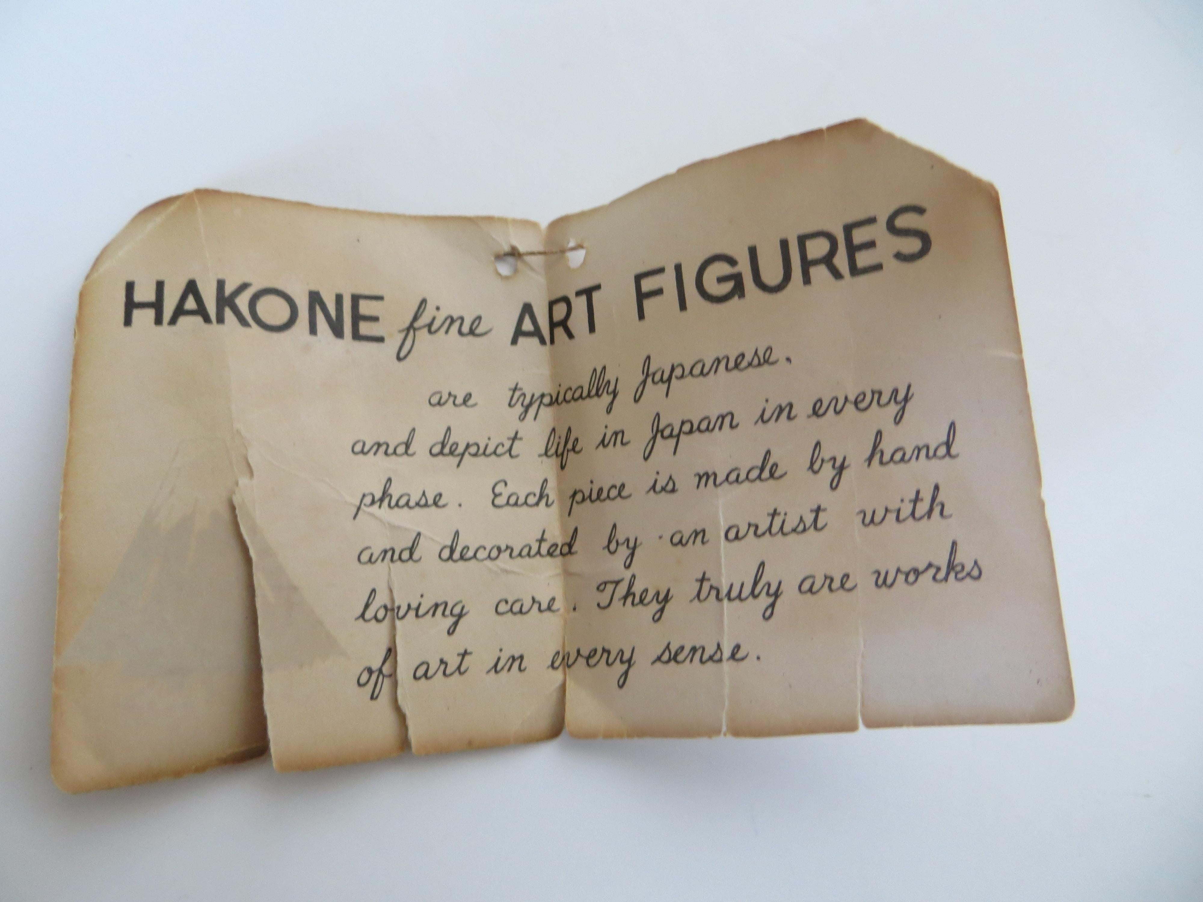 '4' Four Hakone Japanese Bisque Figurines, Circa 1950 For Sale 7