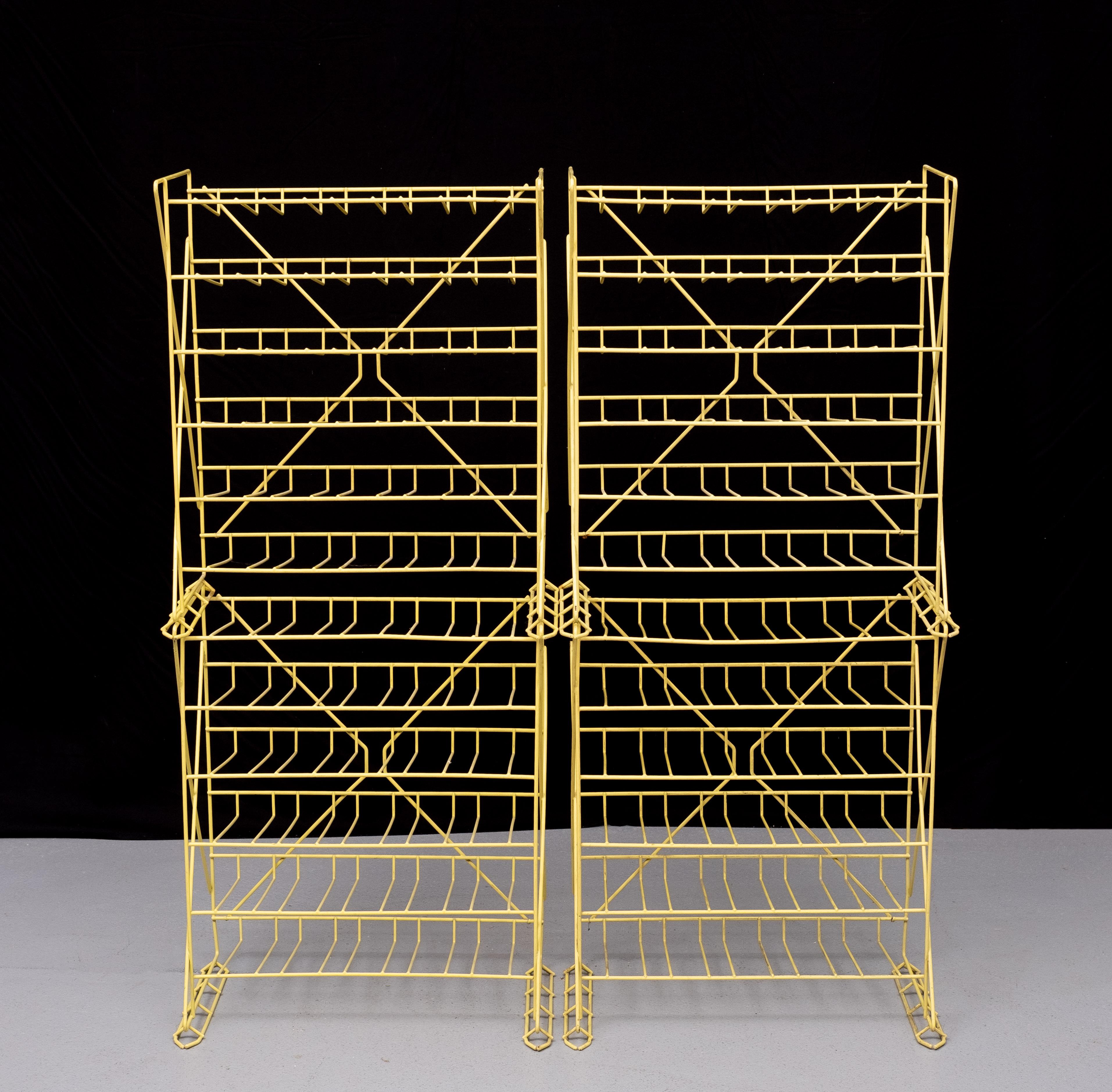 Mid-Century Modern 4 free standing wine racks, stack able  1970s For Sale