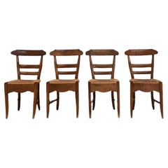 4 sedie francesi in paglia rustica