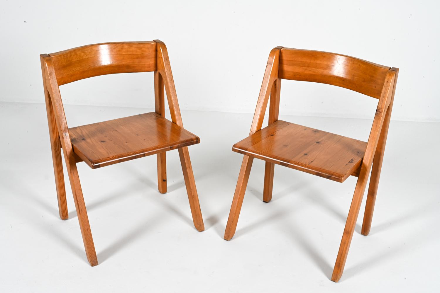 Danish (4) 'Frykat' Pine Dining Chairs by Nissen & Gehl, Circa 1970's For Sale