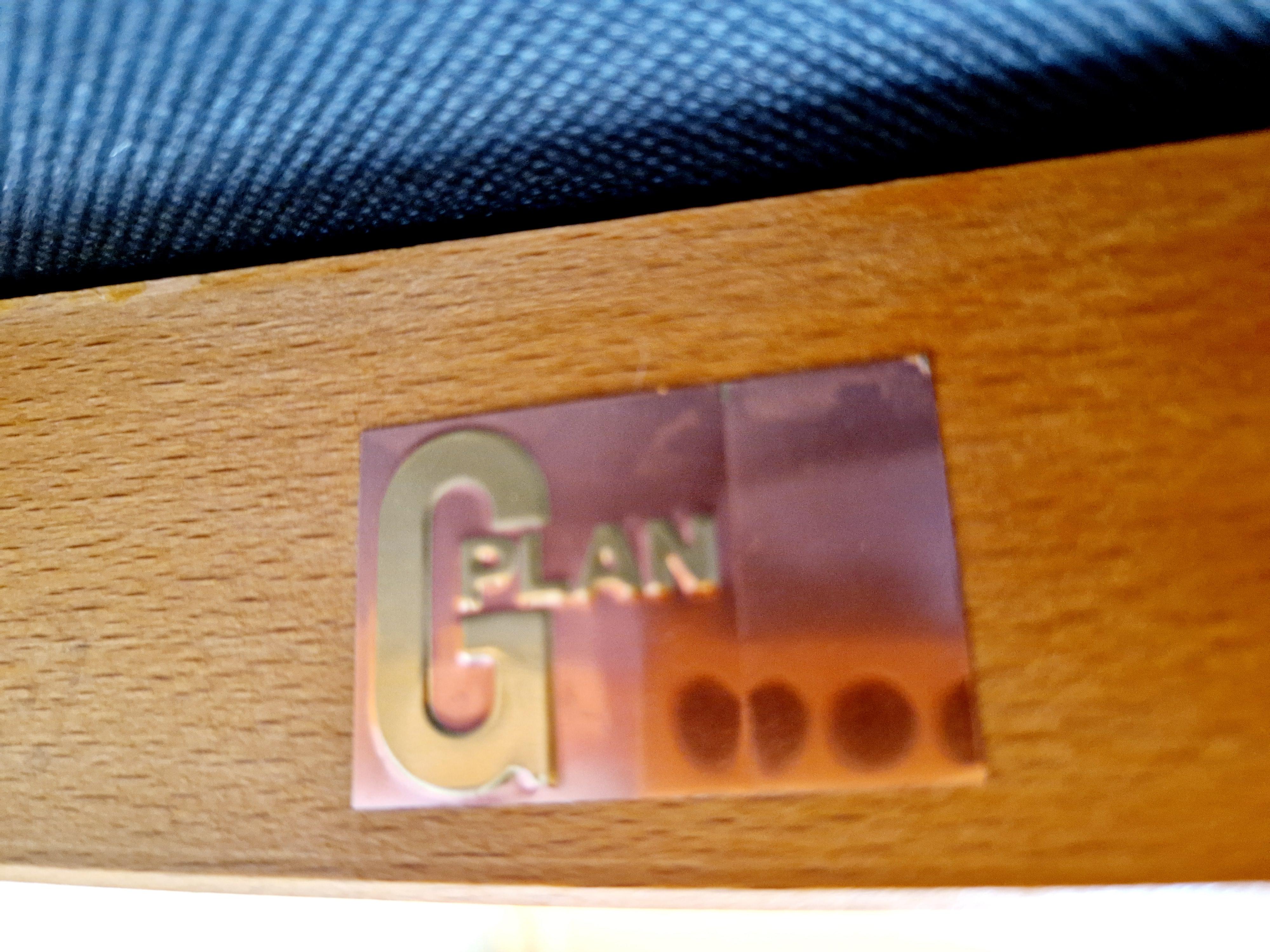 4 Mid Century G-Plan Fresco Esszimmerstühle im Angebot 4