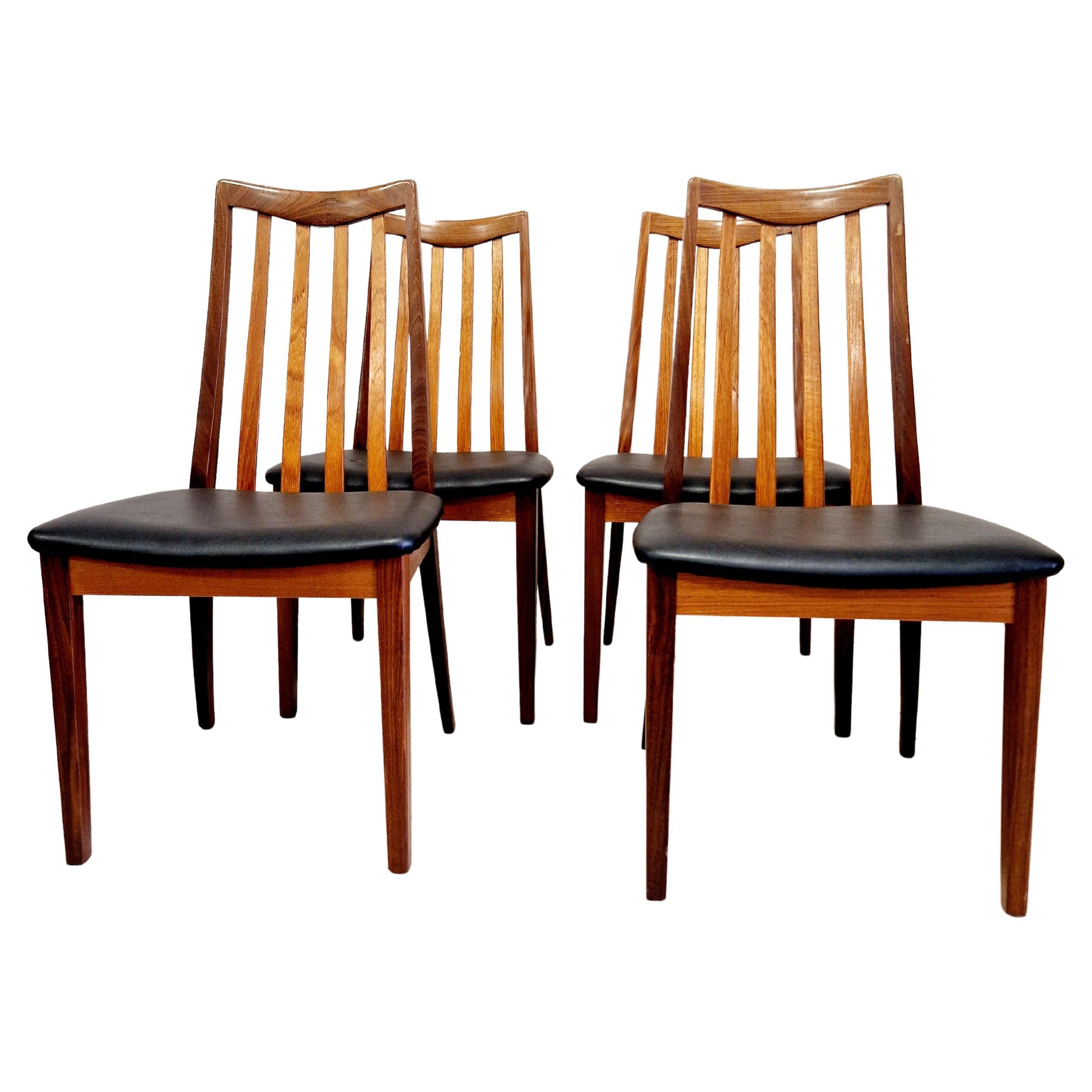 4 Mid Century G-Plan Fresco Dining Chairs