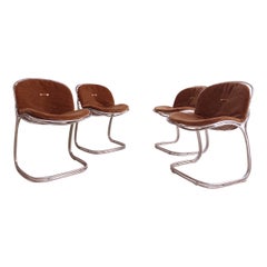 4 Gastone Rinaldi Chairs Model "Sabrina"