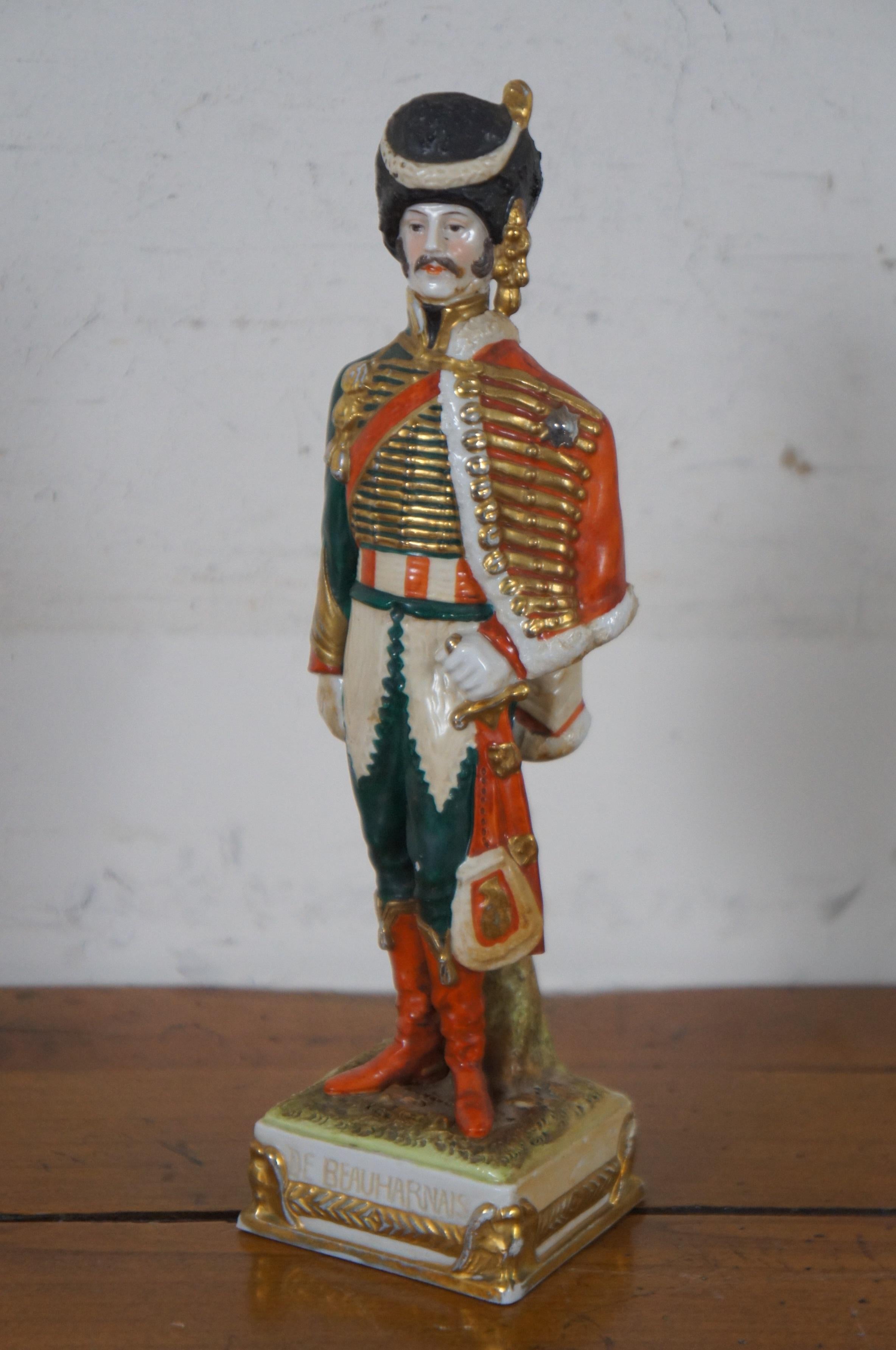 4 German Scheibe-Alsbach KPM Porcelain Napoleonic French Military Figures 4