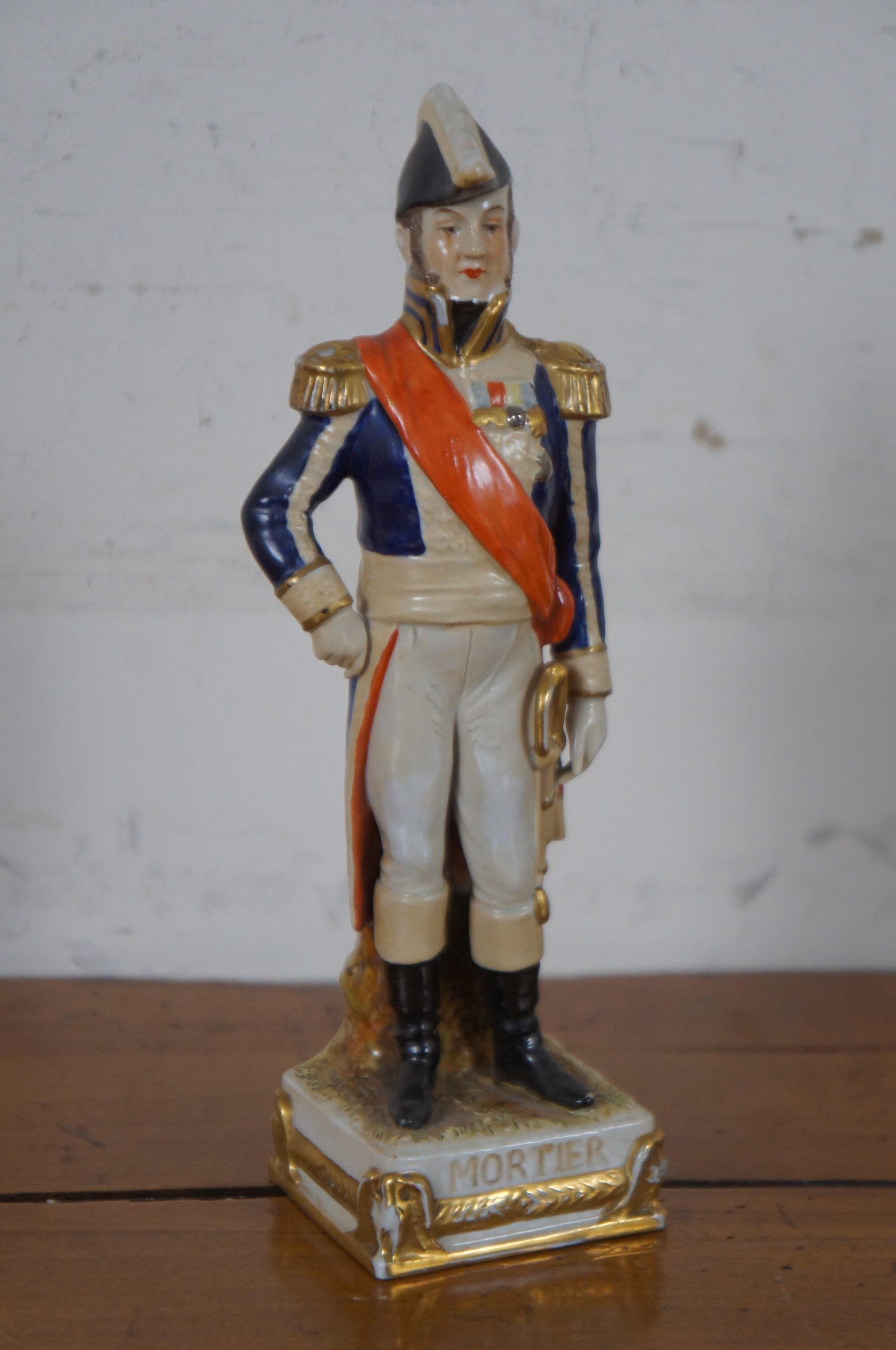 4 German Scheibe-Alsbach KPM Porcelain Napoleonic French Military Figures 1