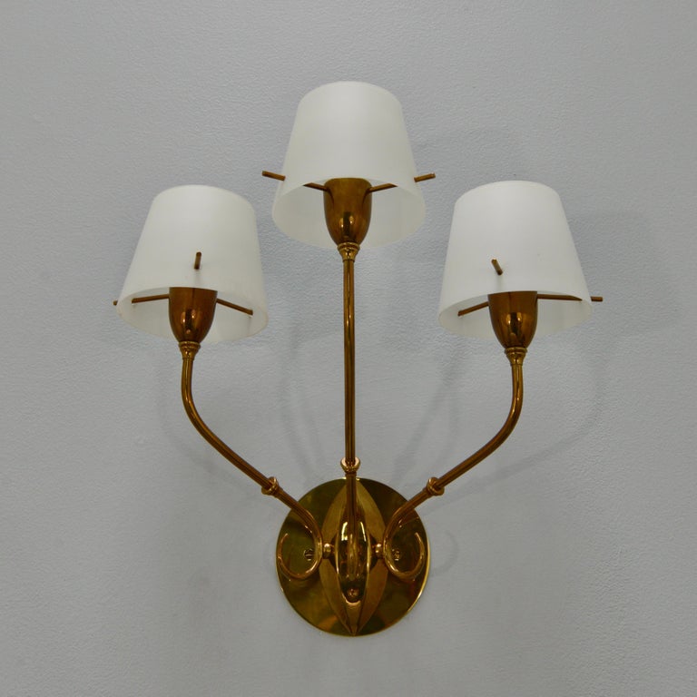 Glass Shade 40s Sconces For Sale 2
