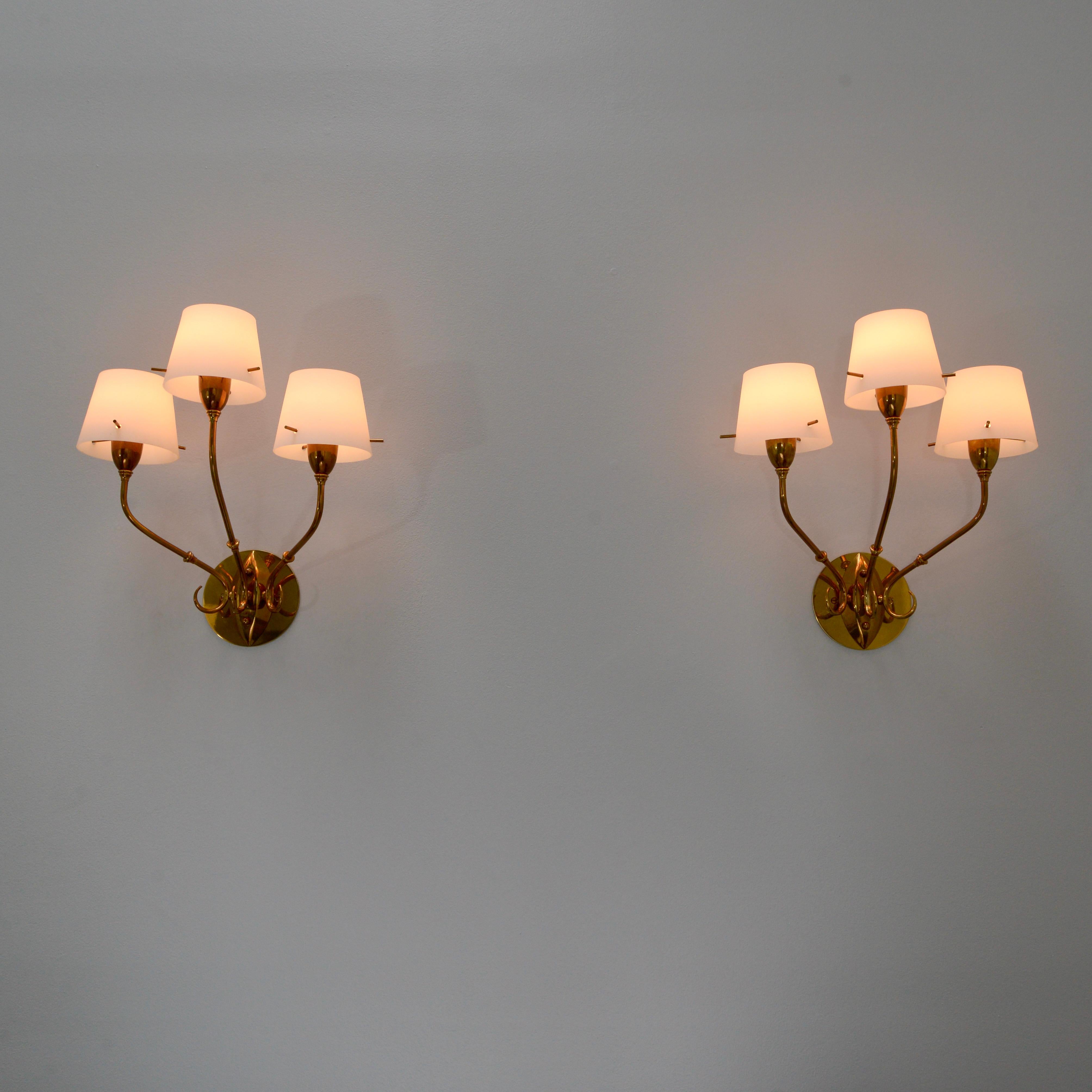 Glass Shade 40s Sconces 3