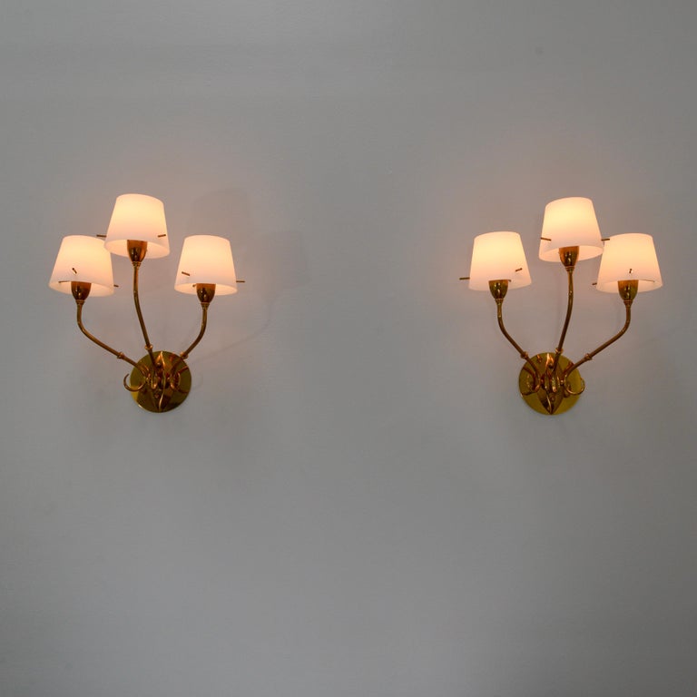 Glass Shade 40s Sconces For Sale 3