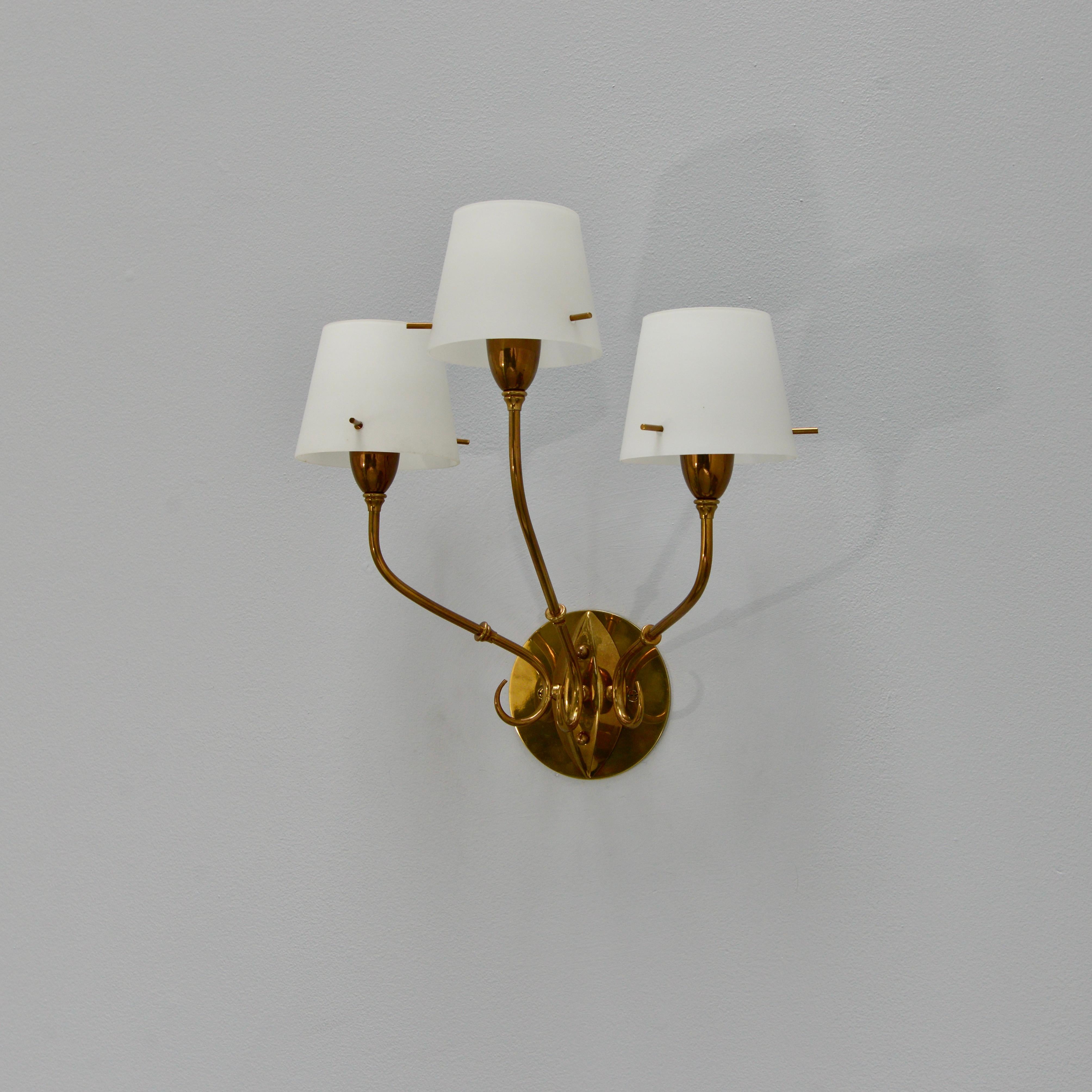Mid-Century Modern Glass Shade 40s Sconces