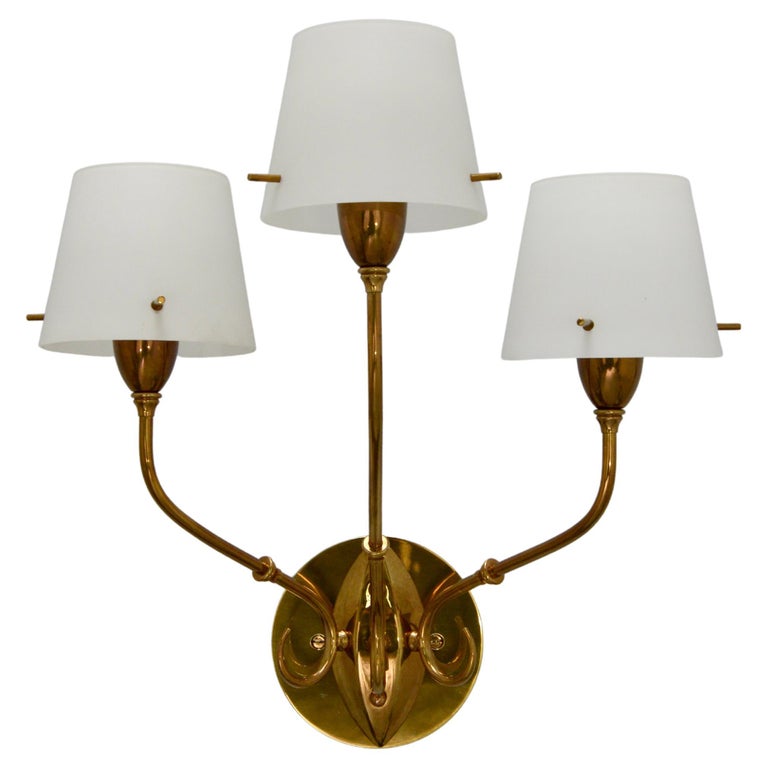 Glass Shade 40s Sconces For Sale