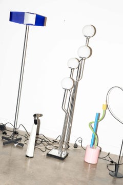 4-Globe Chrome Floor Lamp