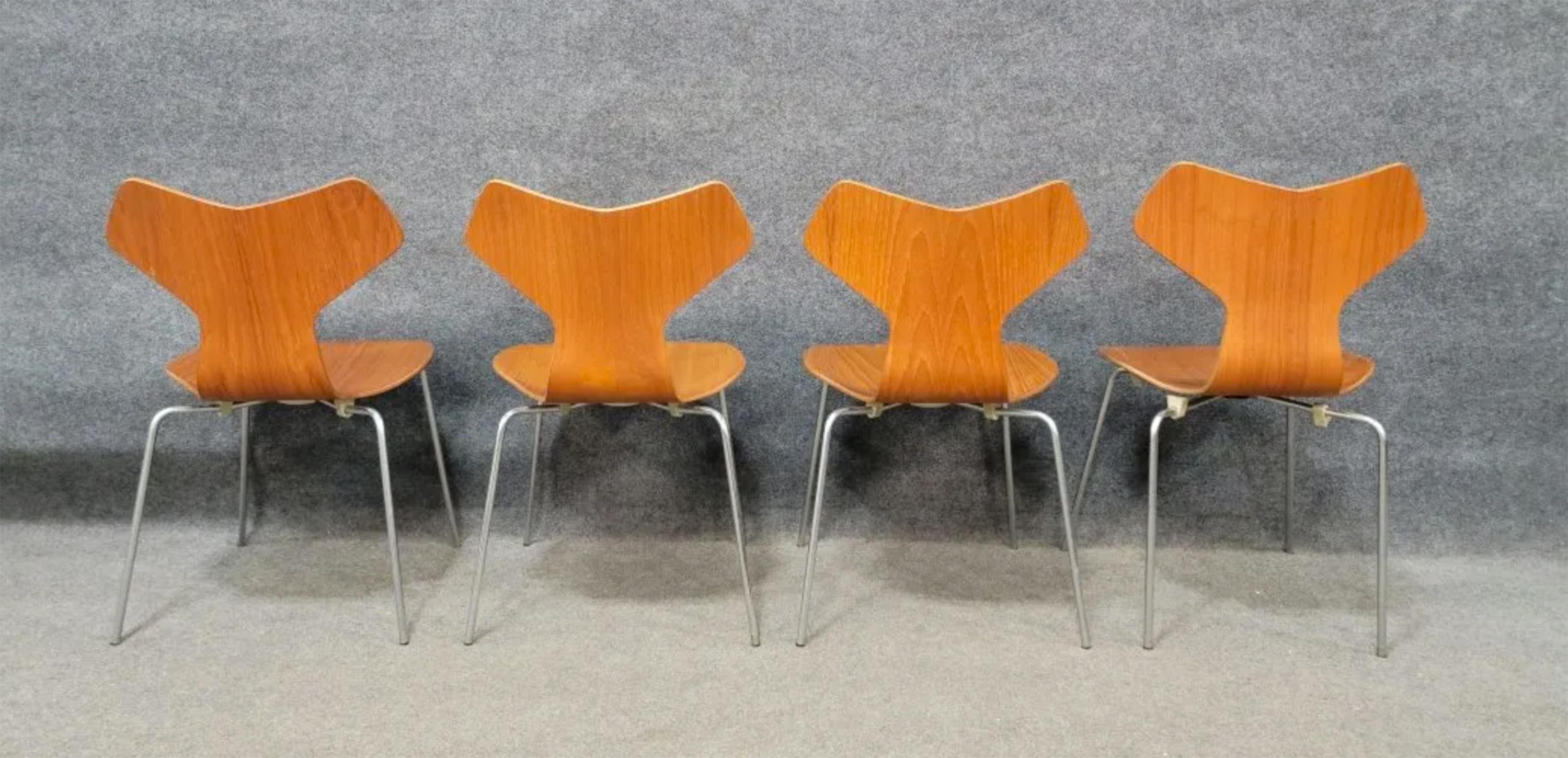 Woodwork 4 Grand Prix 3130 Danish Modern Chair by Arne Jacobsen for Fritz Hansen