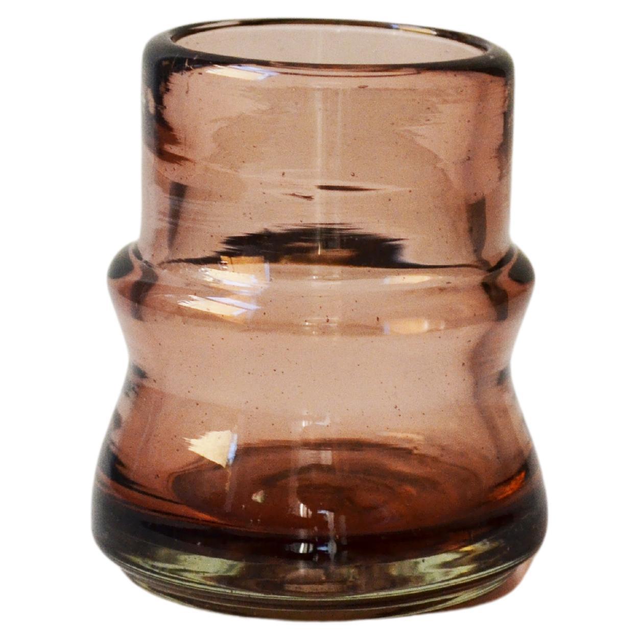 4 mundgeblasene Tequila-Tasse, Mezcal Liquor Pink, 3oz, inspiriert aus der vorspanischen Kunst 