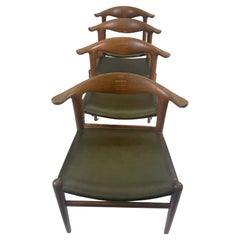 4 Hans J. Wegner Cow Horn Chairs for Johannes Hansen in Oak