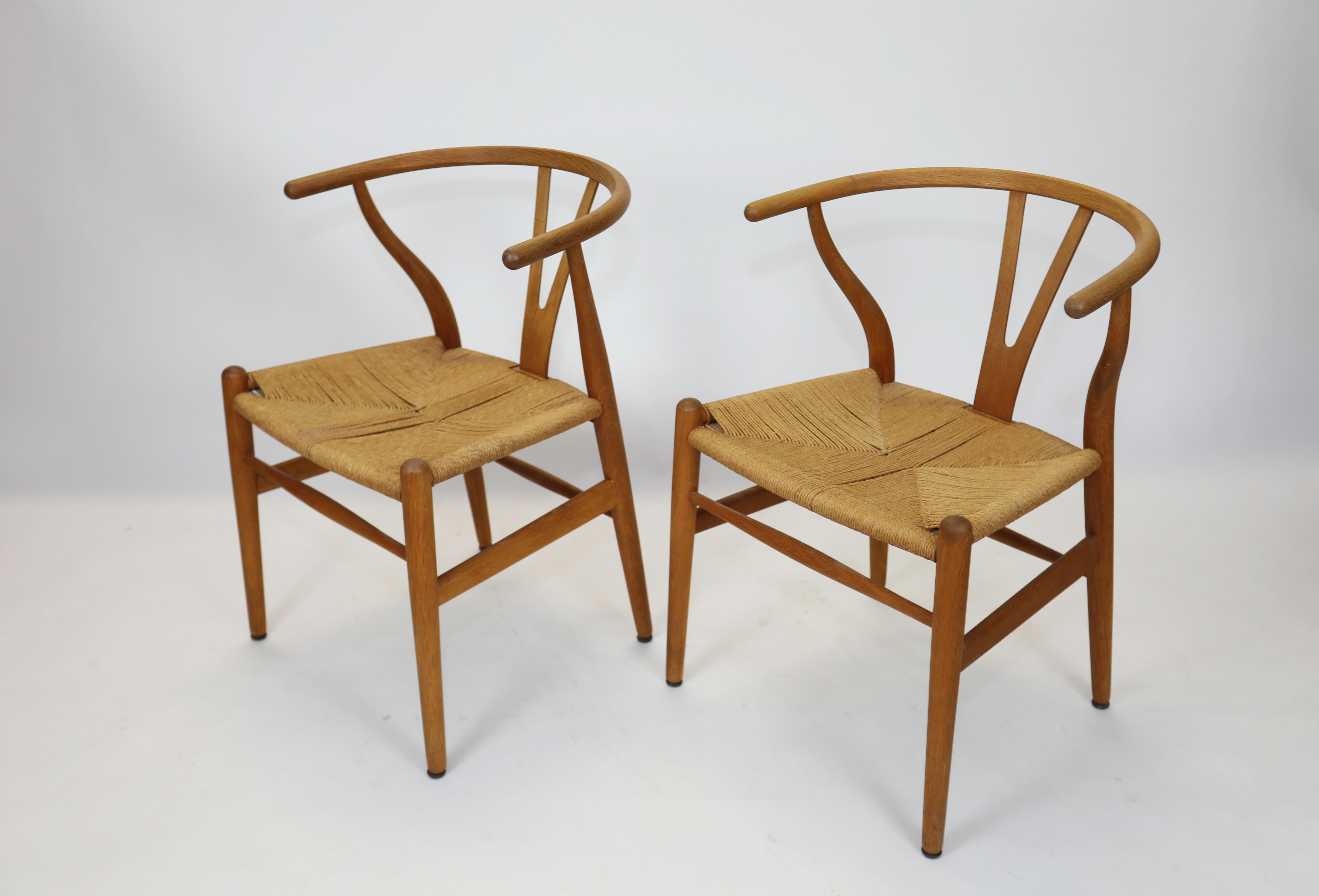 Danish 4 Hans Wegner Wishbone Chairs