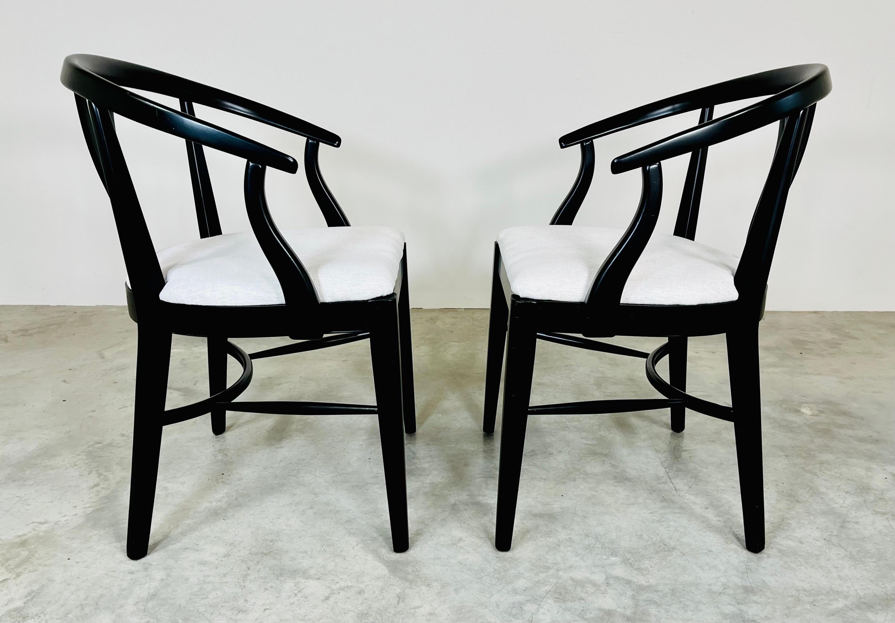 Hans Wegner Wishbone Style Dining or Game Armchairs by Blowing Rock, circa 196 In Excellent Condition In Southampton, NJ