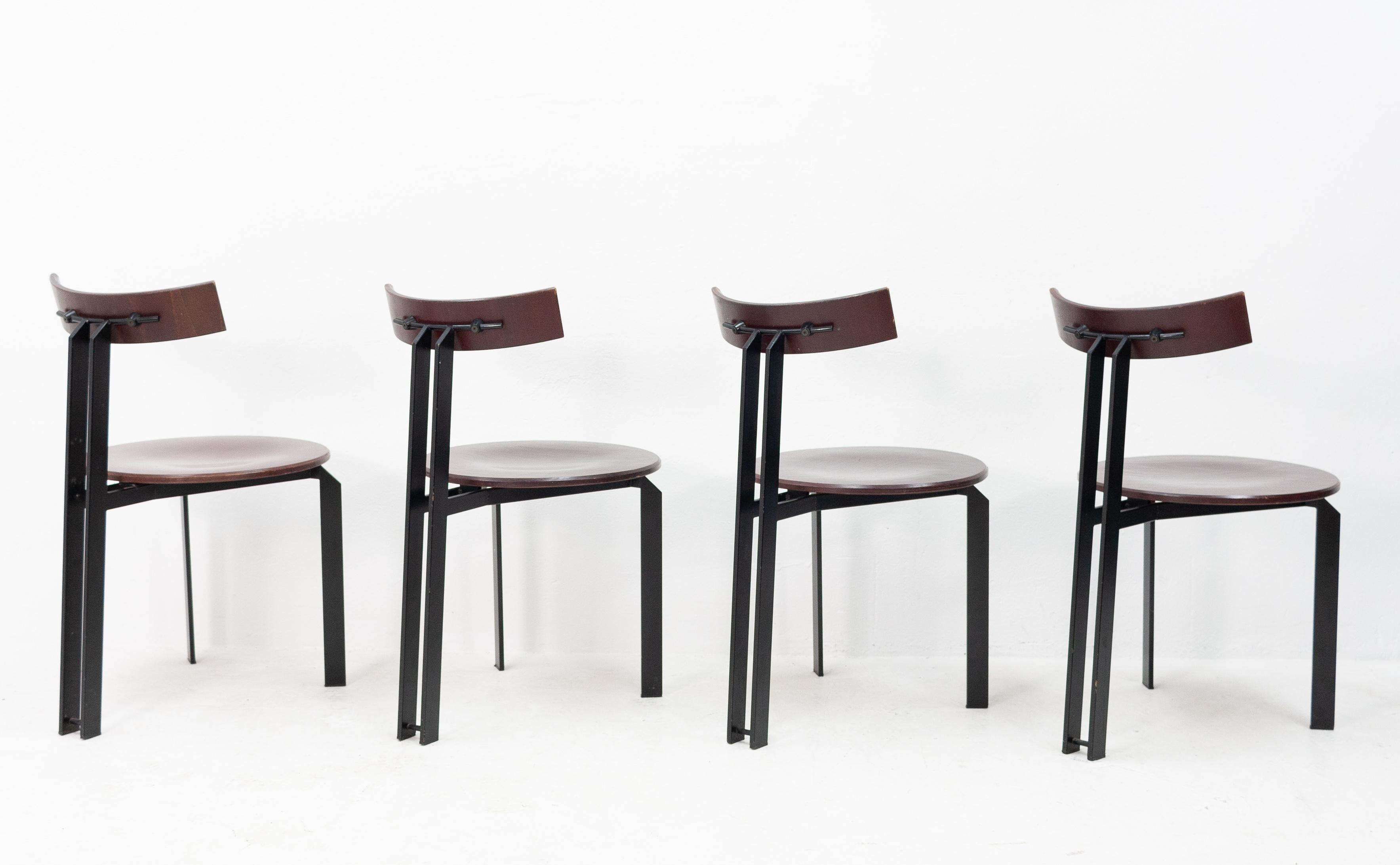 4 Harvink Zeta Dining Chairs, 1980s 4