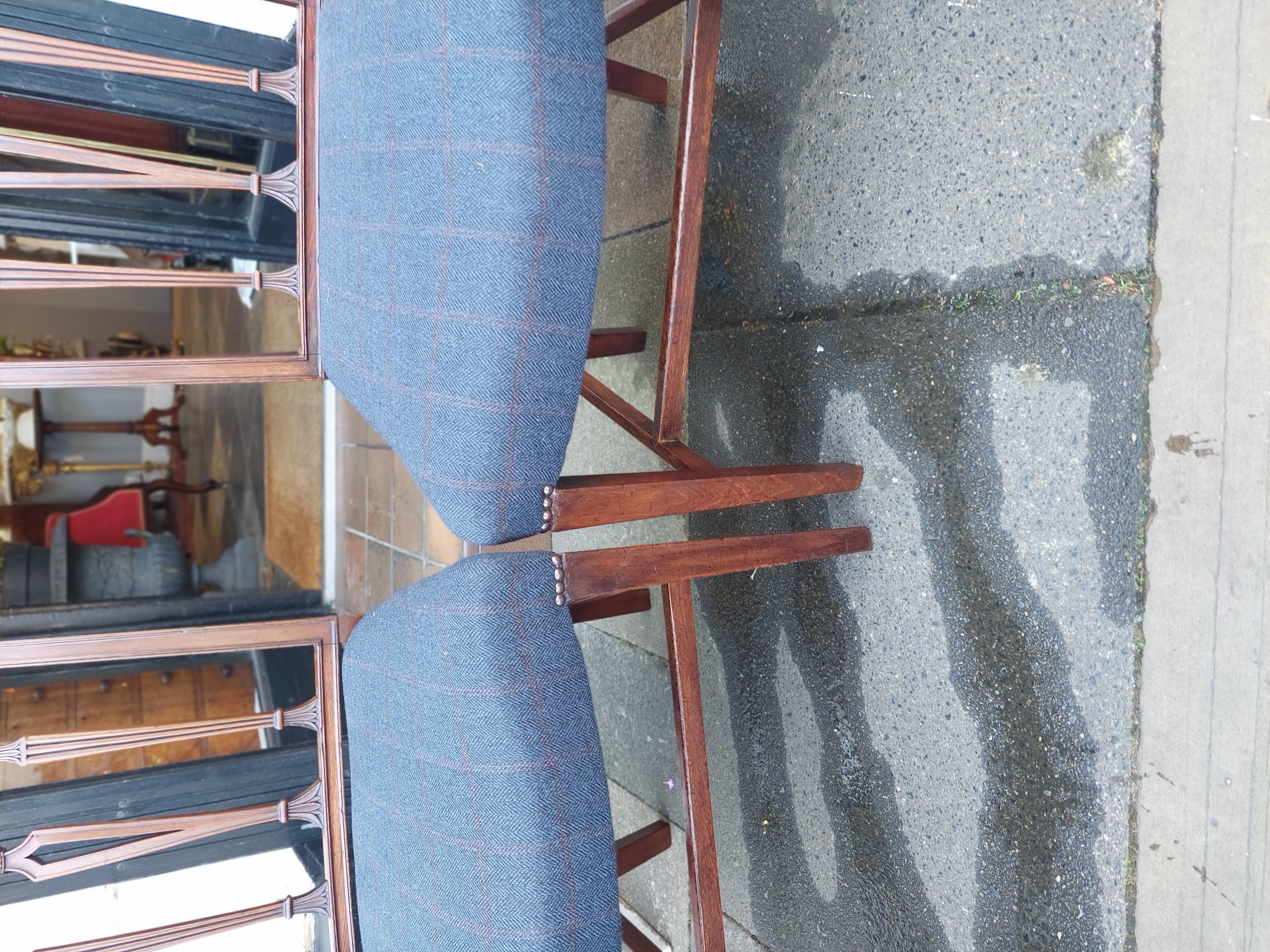 4 Sedie da pranzo in mogano George Hepplewhite Design III In condizioni buone in vendita a Altrincham, GB