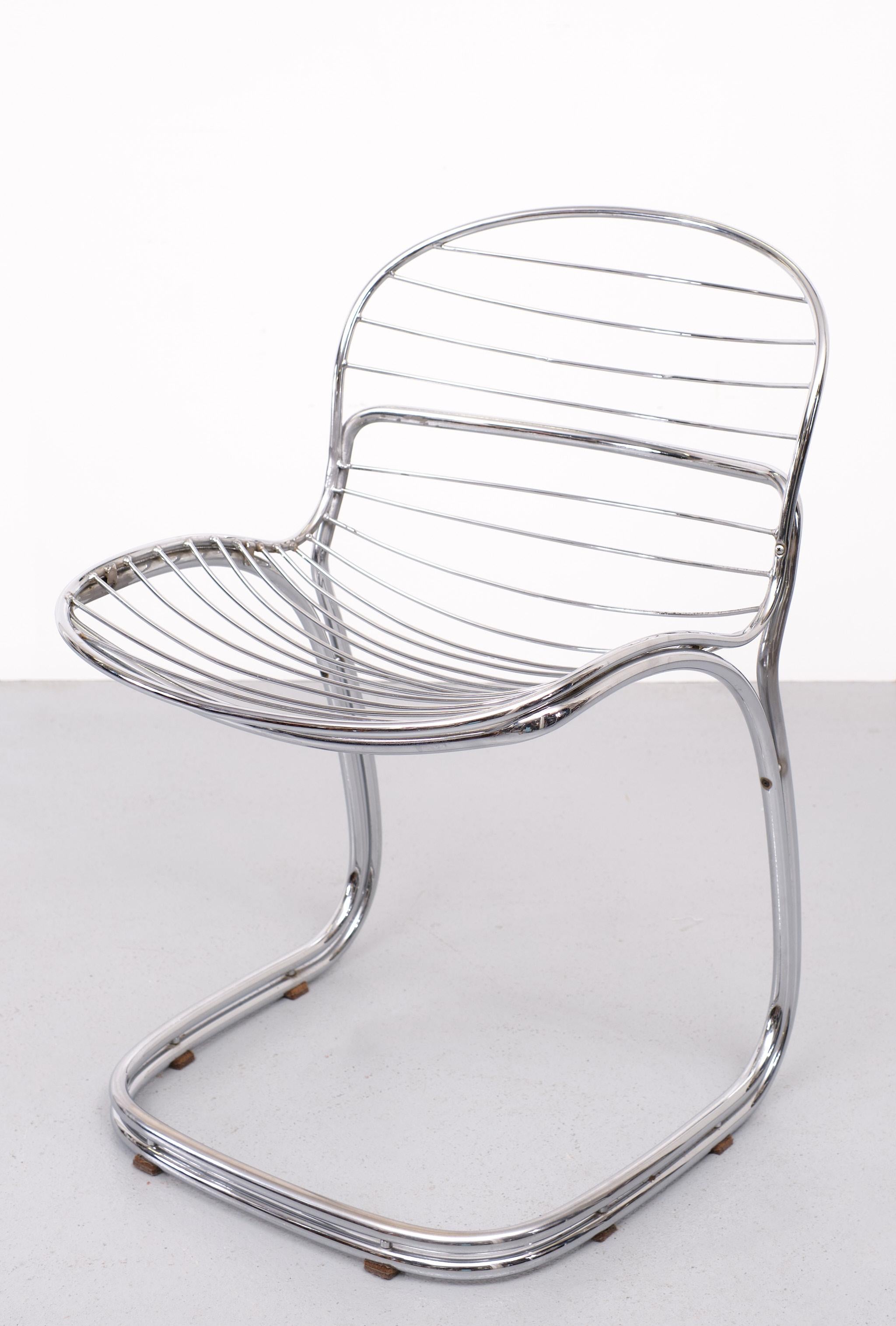 4 Iconic Italian Sabrina Chairs by Gastone Rinaldi for RIMA, 1970s  9