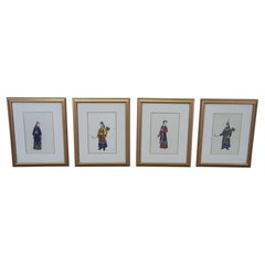 4 International Art Publishing Co. Chinese Qing Dynasty Style Figure Lithographs