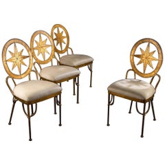 4 Iron Chairs