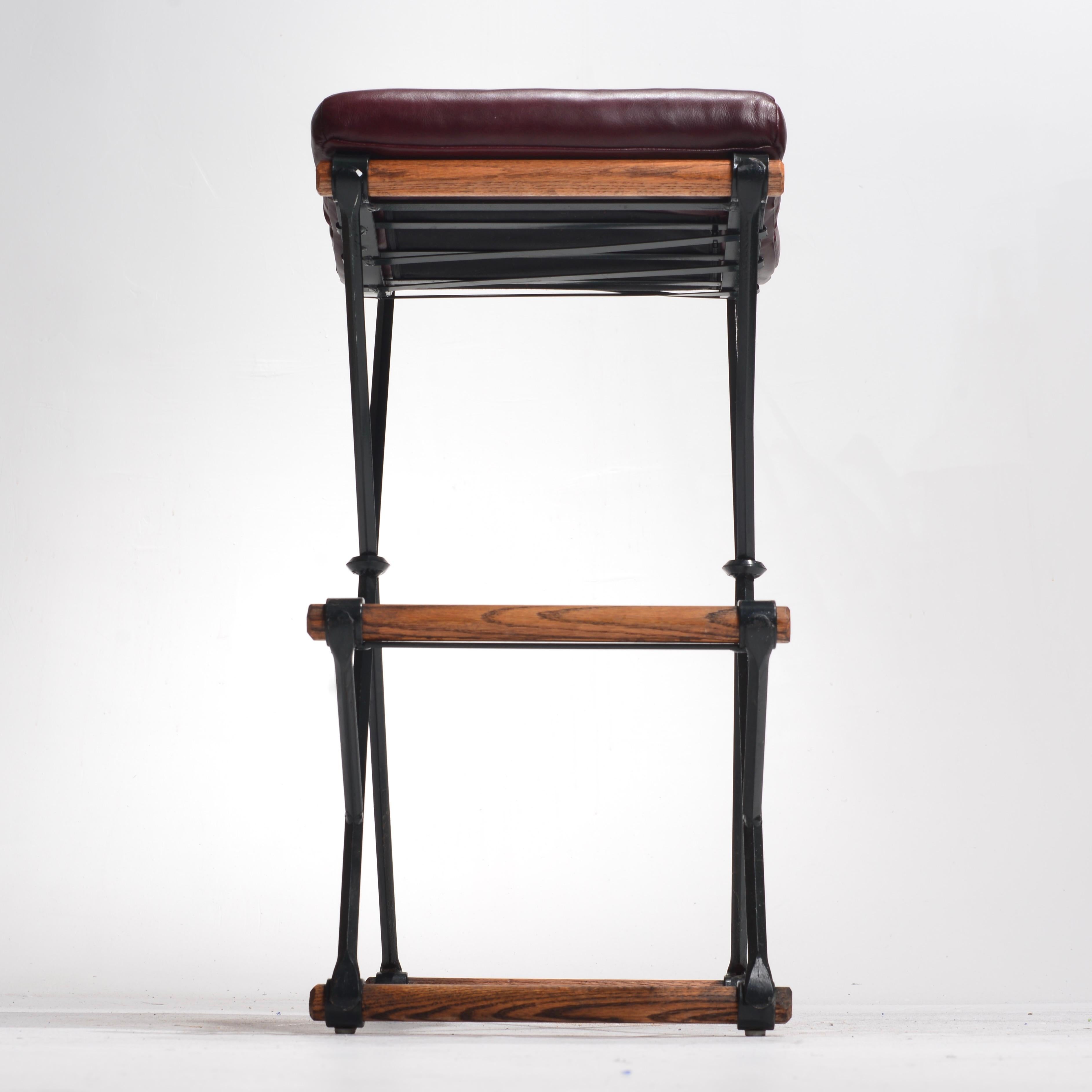 3 Iron & Rolled Seat Bar Stool by Cleo Baldon for Terra Furniture 5