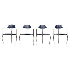 4 Italian Arrben 'Marilyn Stiletto' dining chairs 1970s