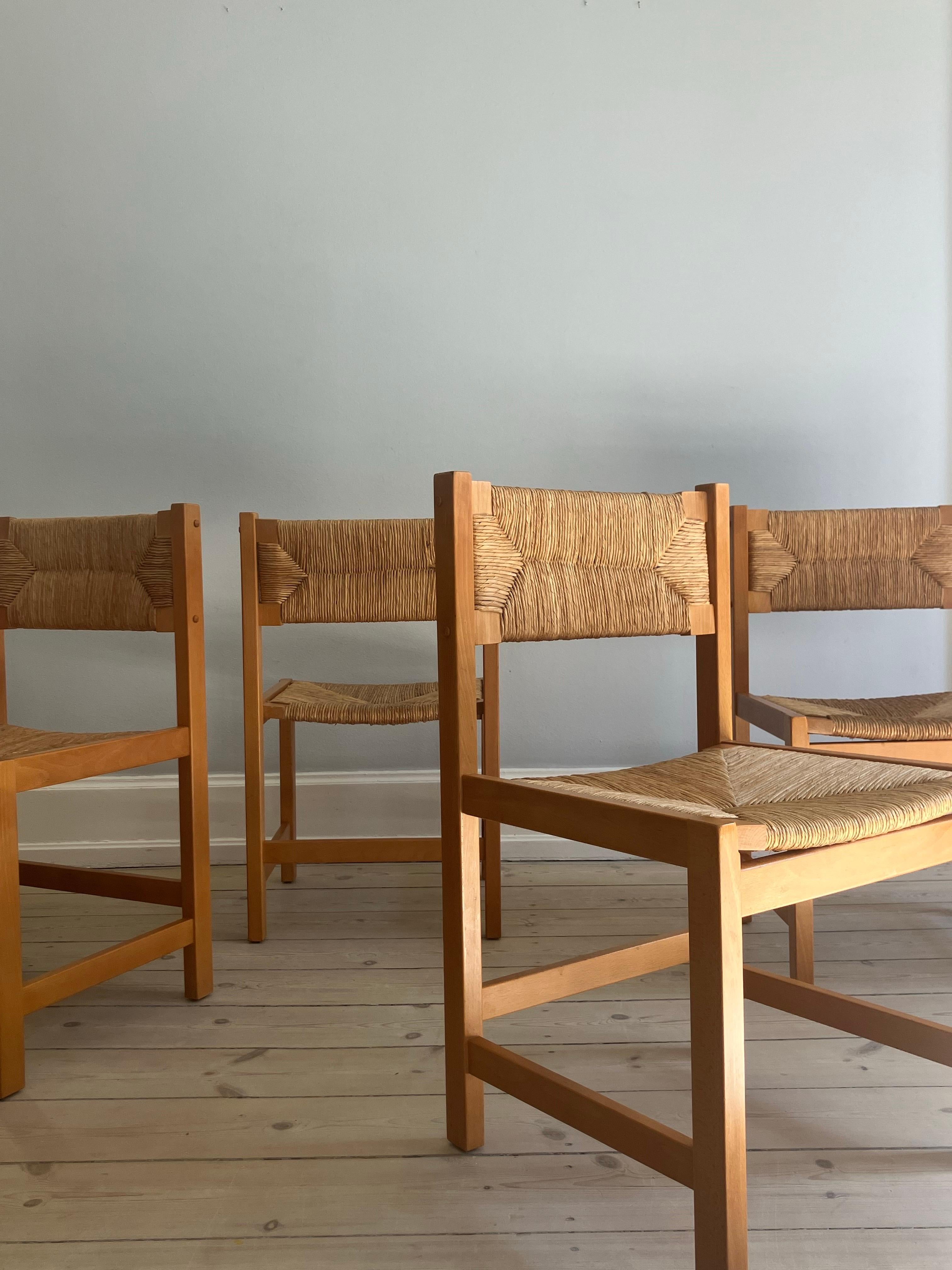4 chaises de salle à manger italiennes Bon état - En vente à Copenhagen, DK