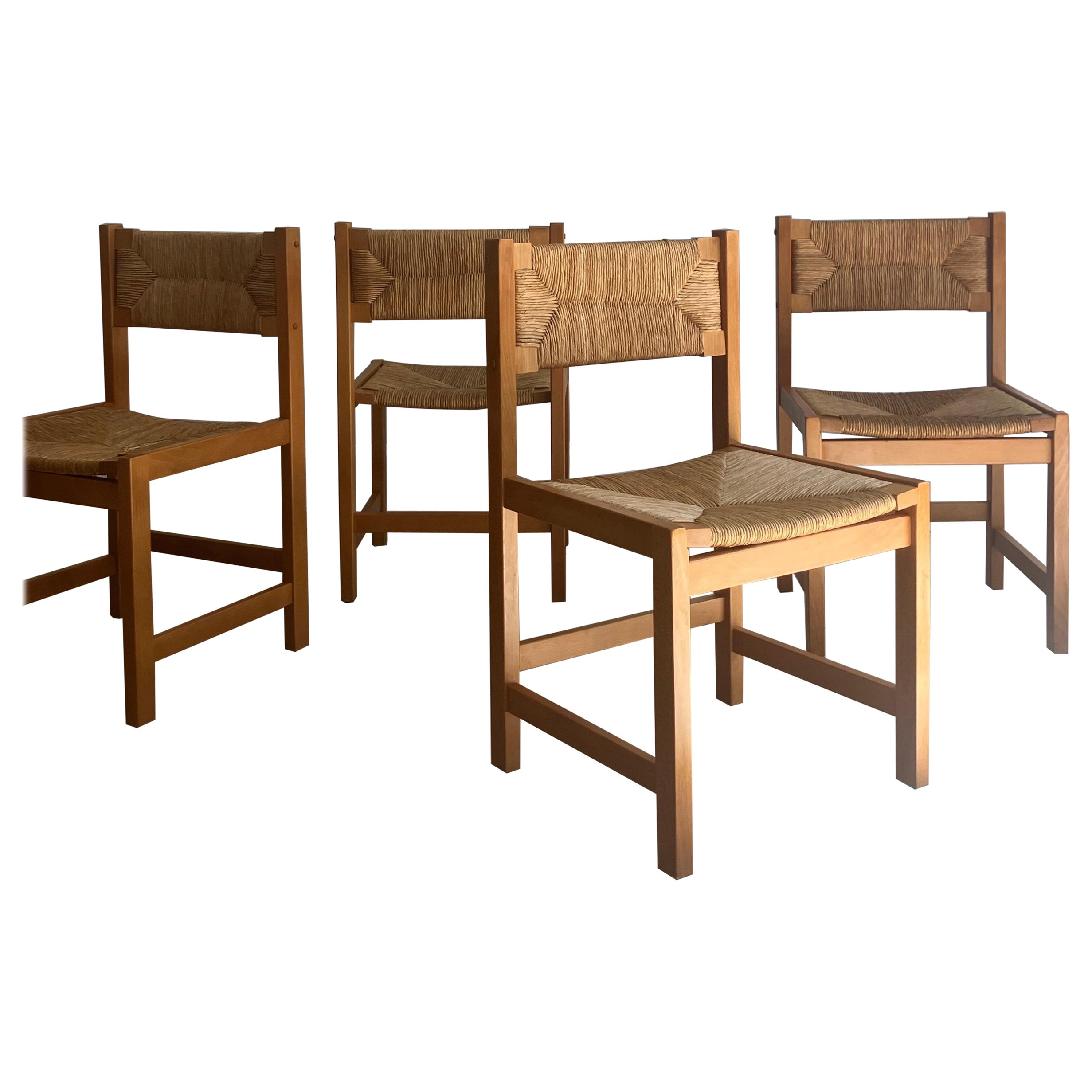 4 chaises de salle à manger italiennes en vente