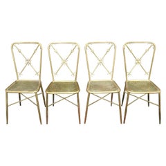 4 Italian Nautical Dining Chairs in the Manner of Gio Ponti