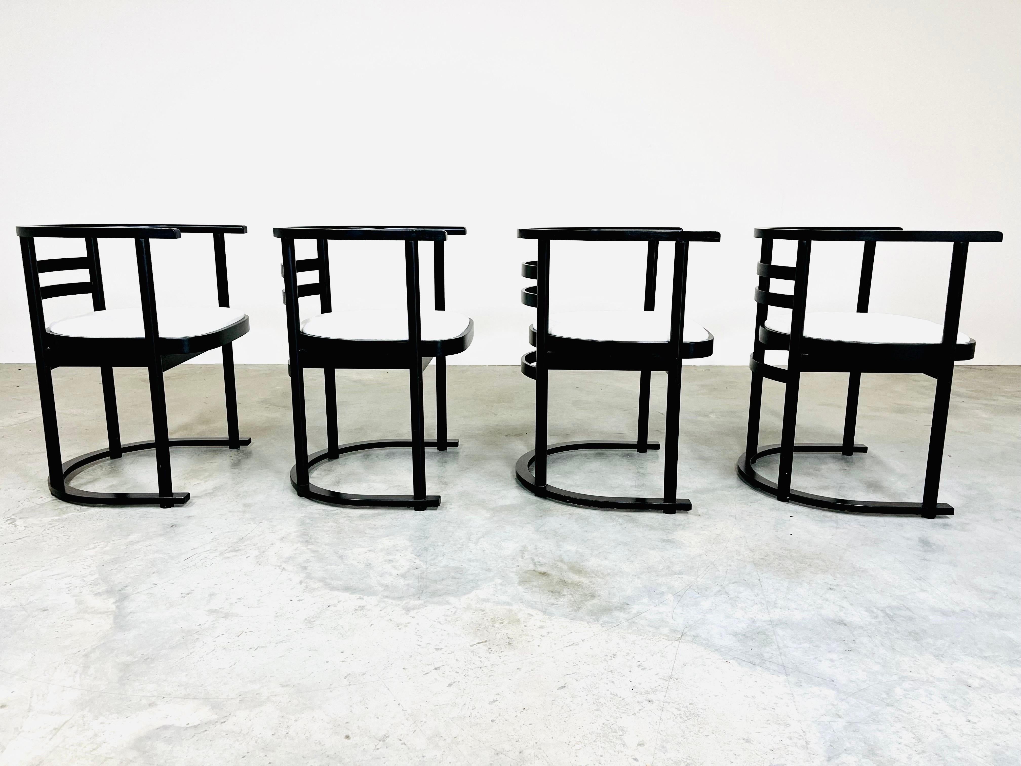 4 John R. Eckel Jr. Bauhaus Style Dining or Game Chairs, circa 1960, Denmark For Sale 1