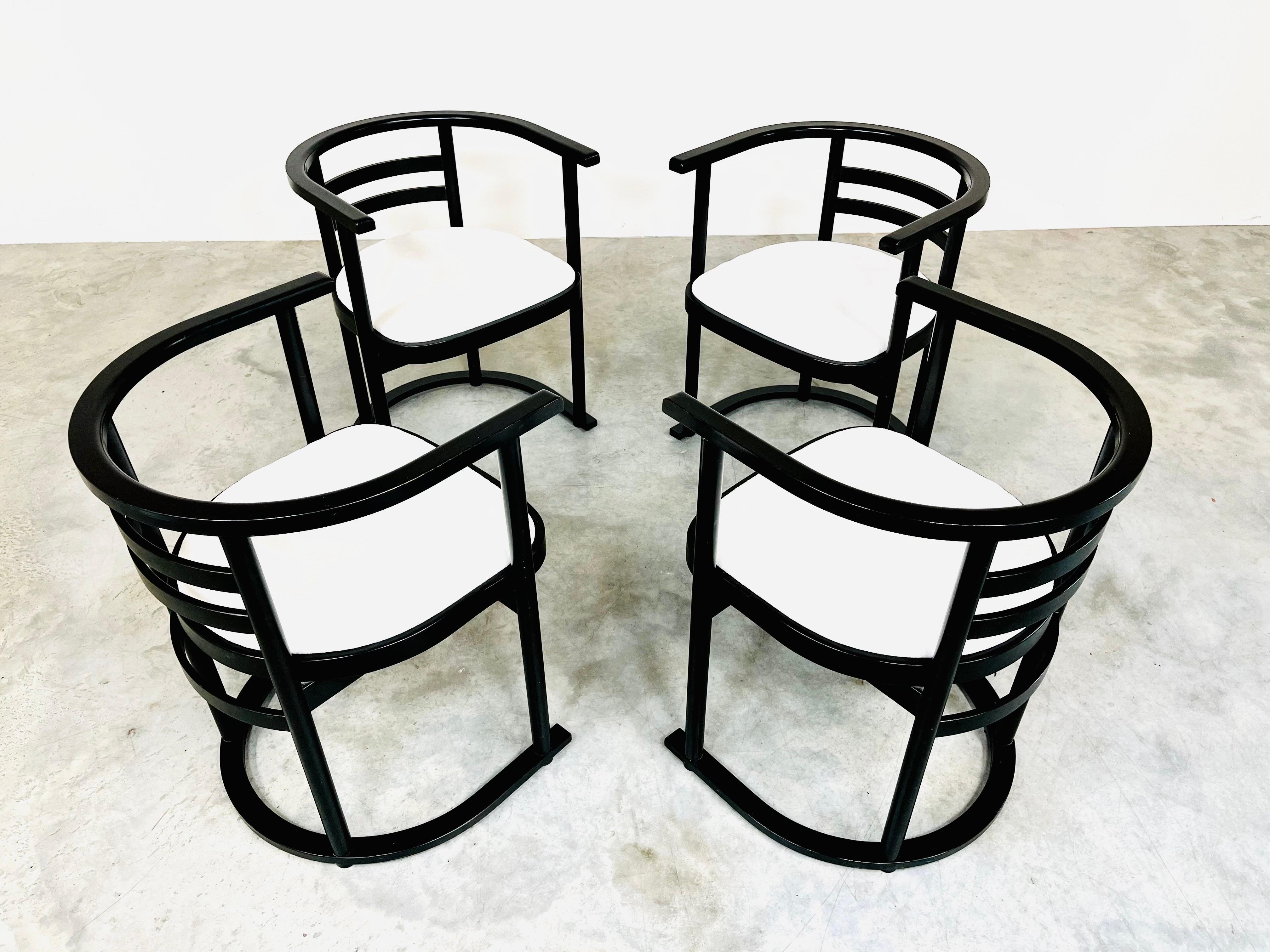 4 John R. Eckel Jr. Bauhaus Style Dining or Game Chairs, circa 1960, Denmark For Sale 2