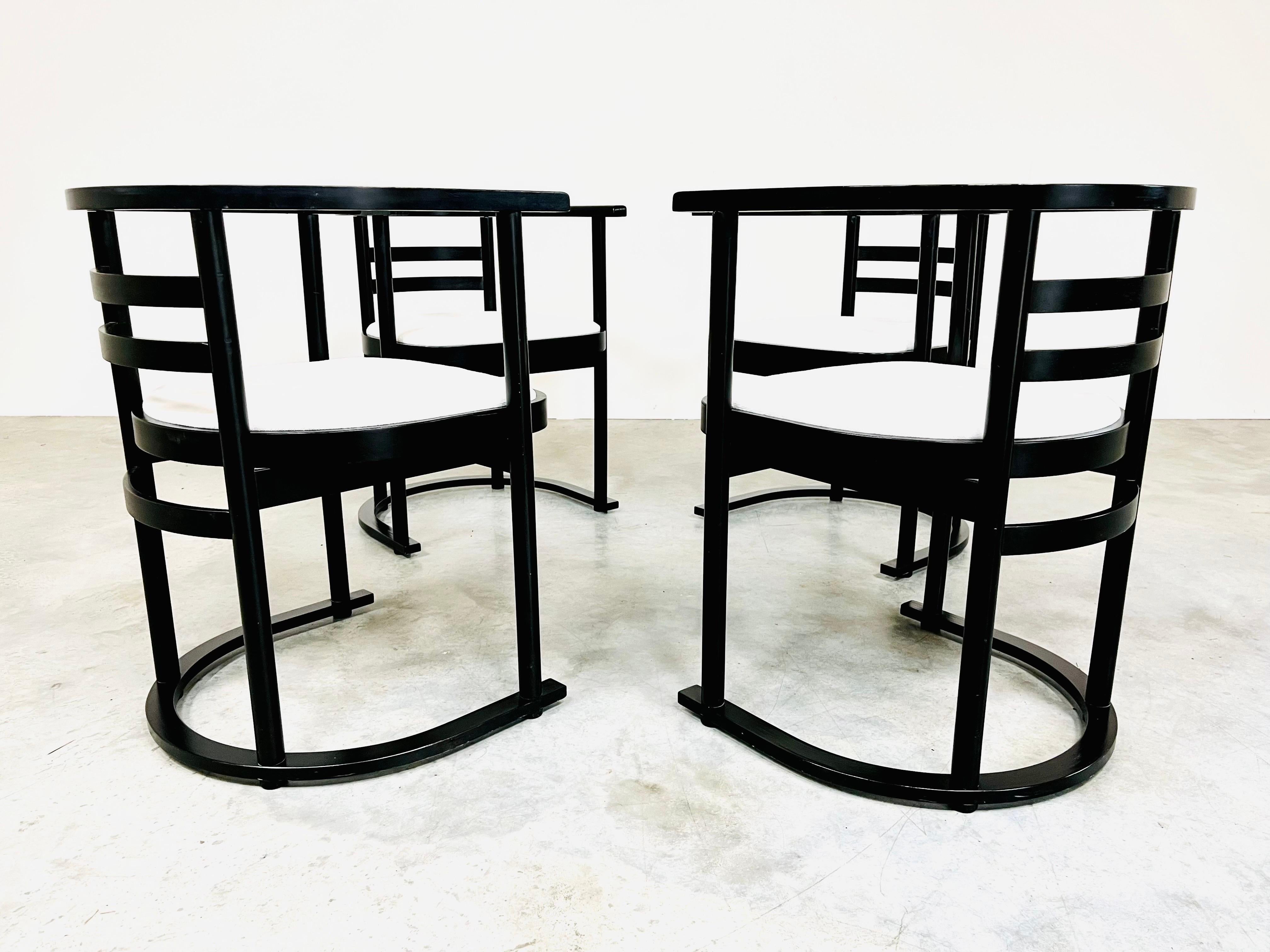 4 John R. Eckel Jr. Bauhaus Style Dining or Game Chairs, circa 1960, Denmark For Sale 3