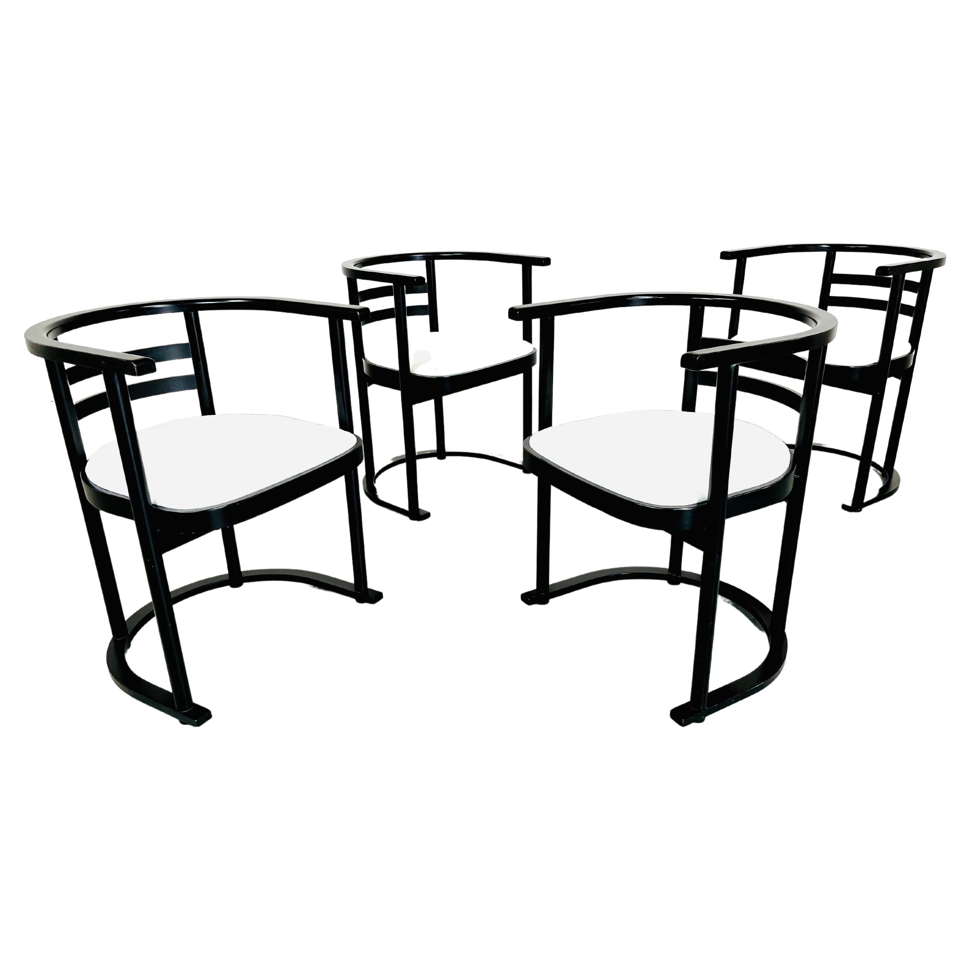 4 John R. Eckel Jr. Bauhaus Style Dining or Game Chairs, circa 1960, Denmark For Sale