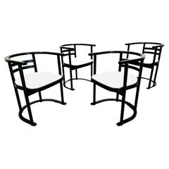 4 John R. Eckel JR. Esstischstühle oder Spielstühle im Bauhausstil, um 1960, Dänemark